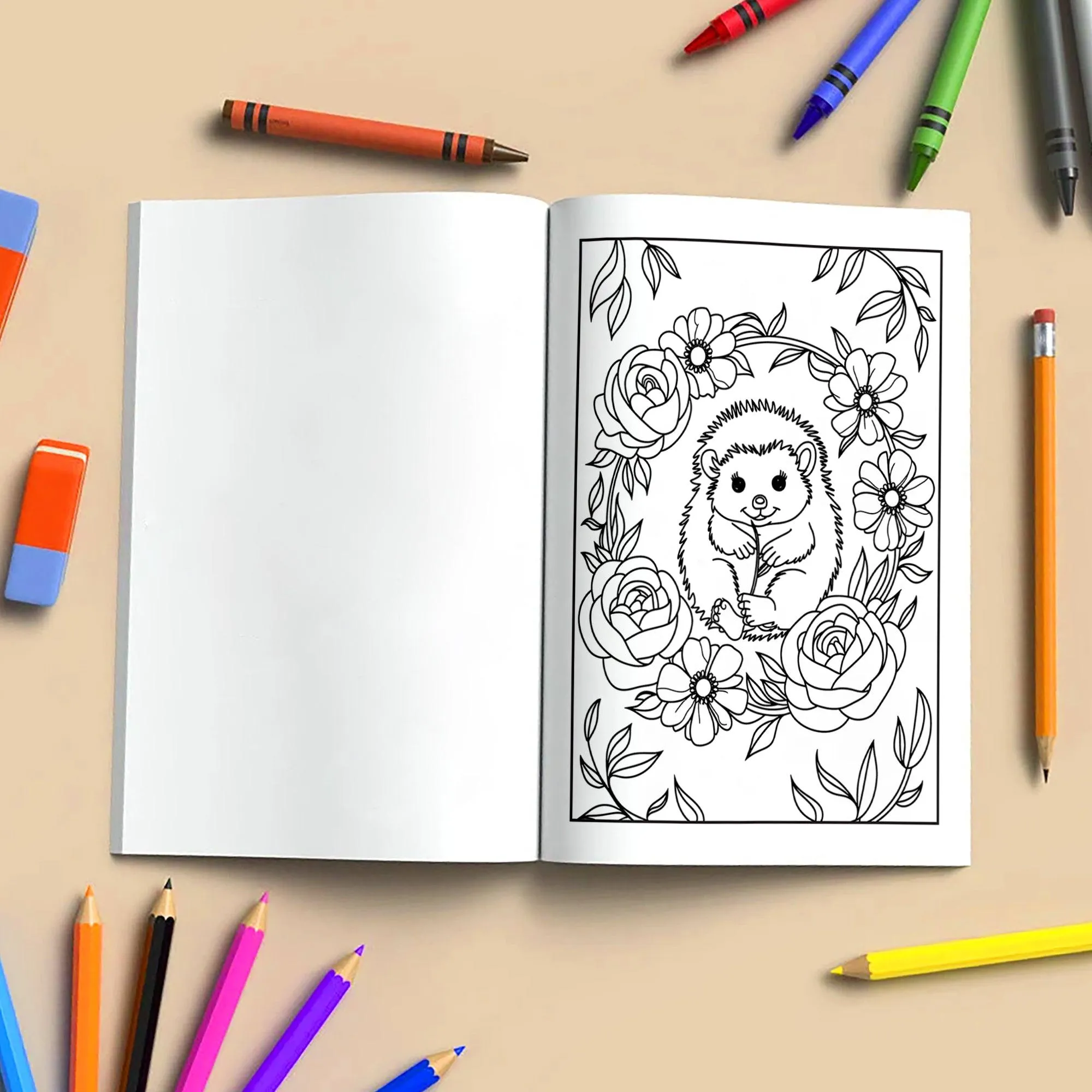 Botanical Bloom Flower Coloring Pages – 48 Floral Line Art Designs for Adults - image 4