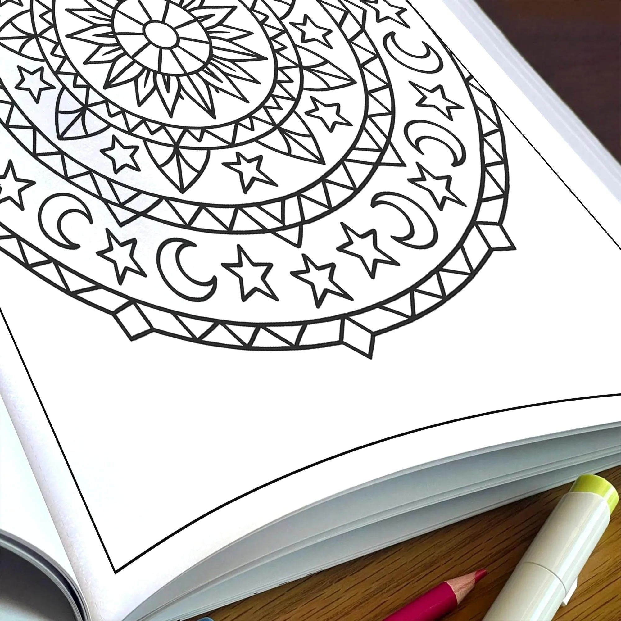 Geometric Labyrinth Mandalas Coloring Pages – 48 Bold Maze-Inspired Designs for Adults - image 6