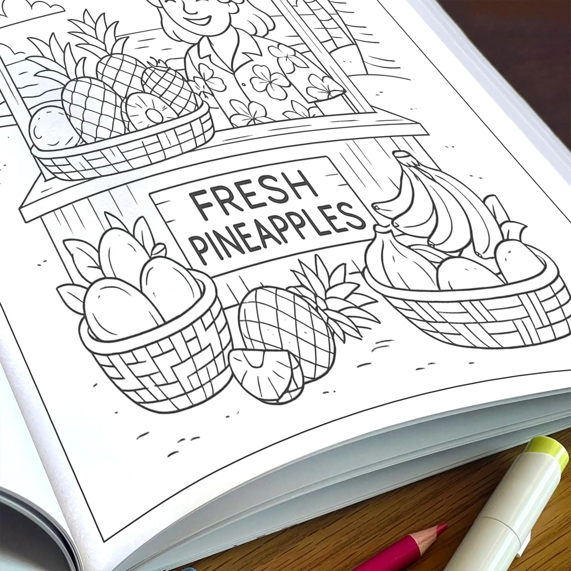 Everyday Hawaii – Hawaii Coloring Pages – 48 Pages – Island Life, Daily Moments, Local Fun – For Kids - image 5