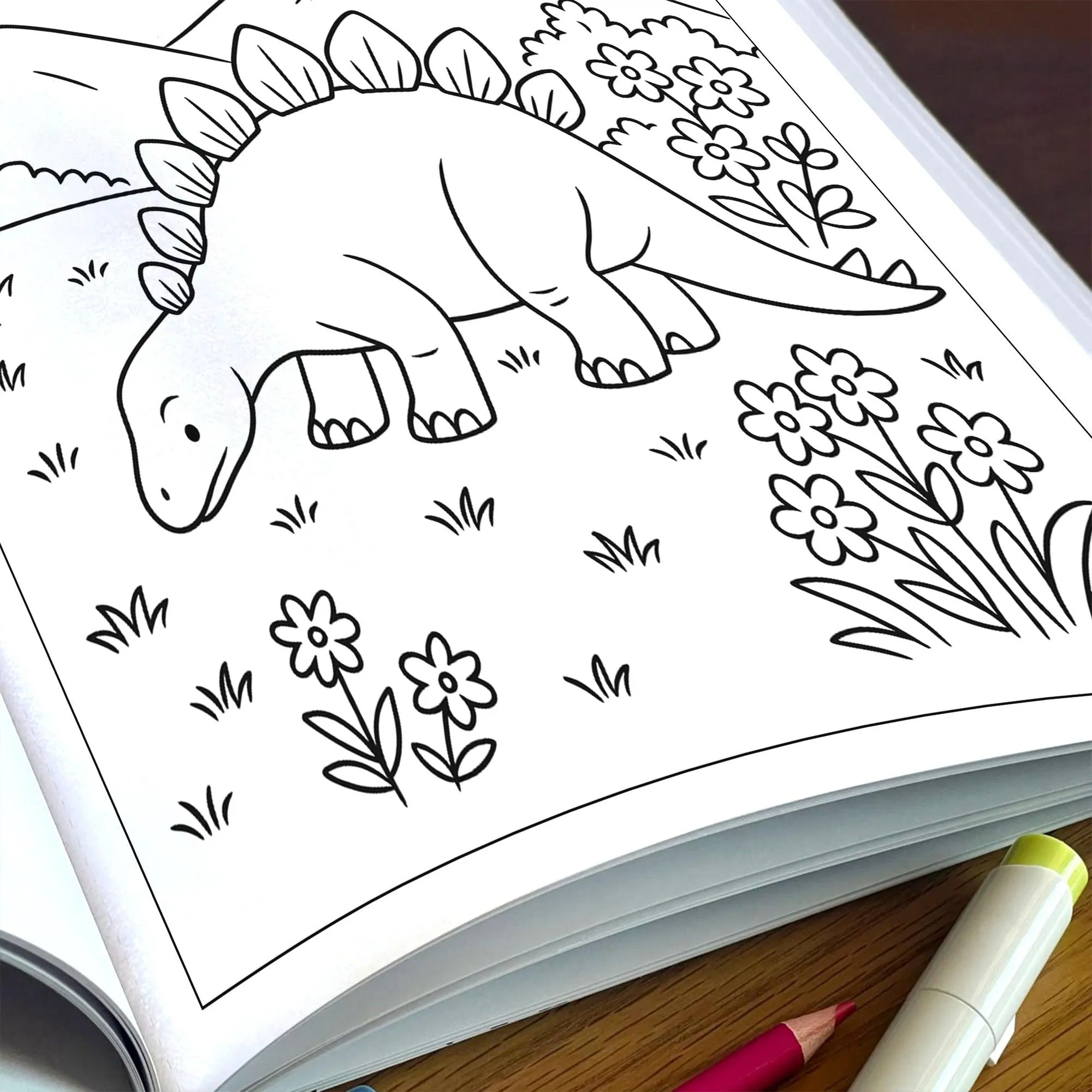 Dinosaur Beach Adventures – Dinosaur Coloring Pages – 48 Pages – Fun, Tropical, Prehistoric Playtime – For Kids - image 6