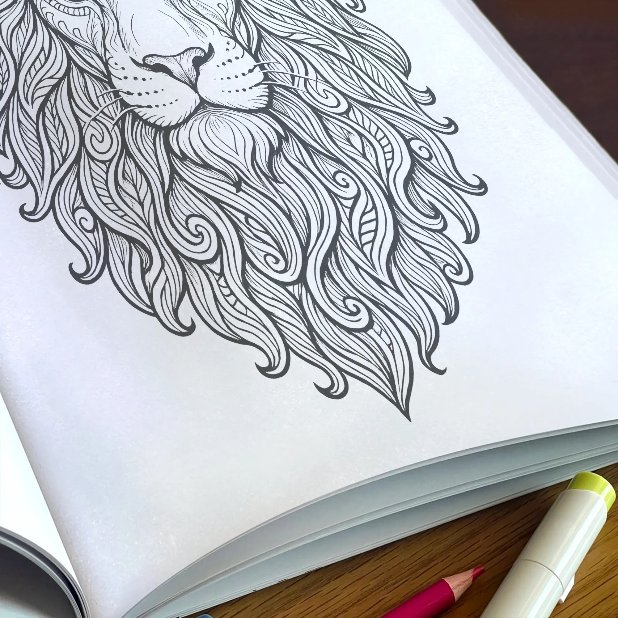 Forest Spirits Coloring Book - Animal Mandalas for Mindfulness and Relaxation - image 6