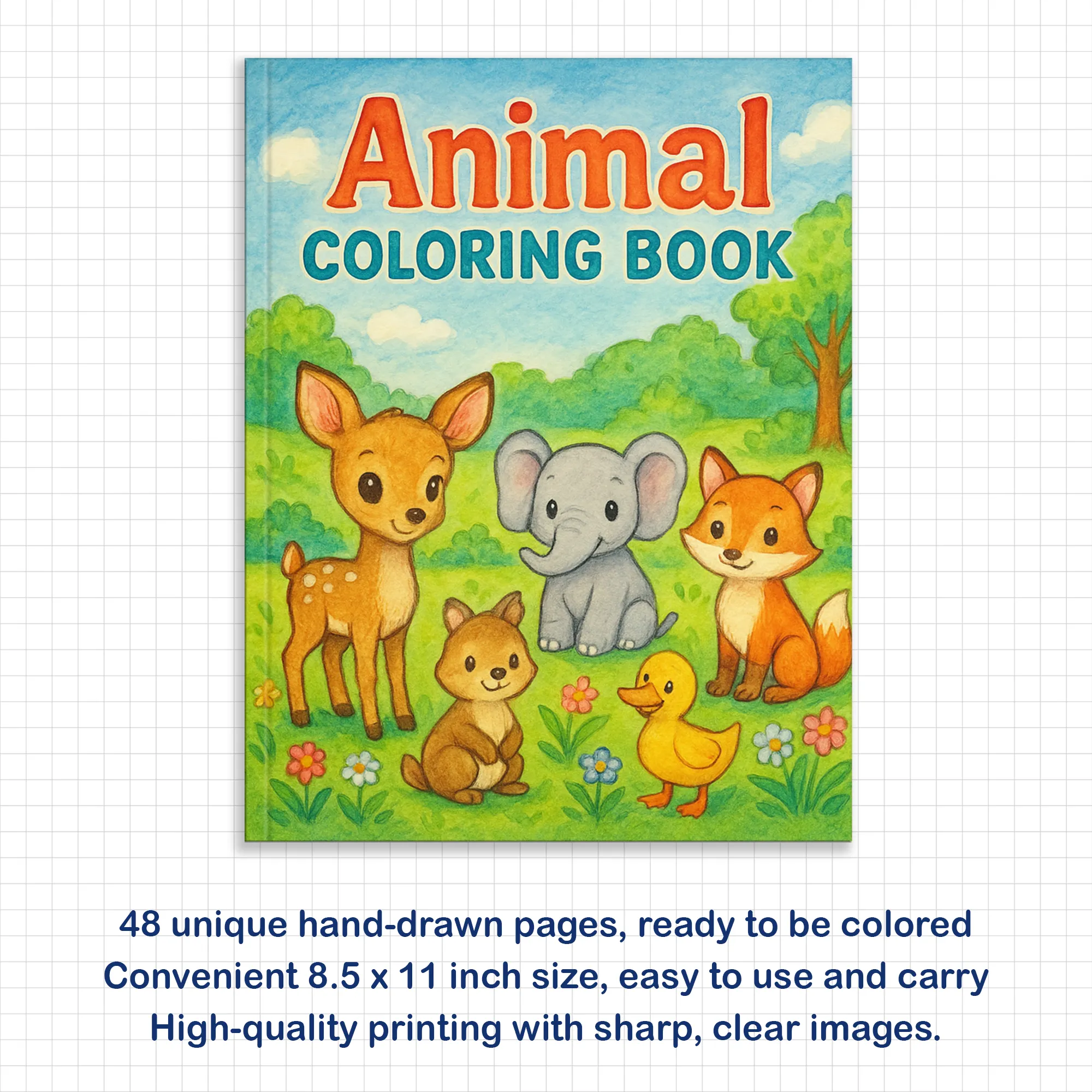 Animal Coloring Book - Relaxing and Joyful Animal Scenes to Color - image 3