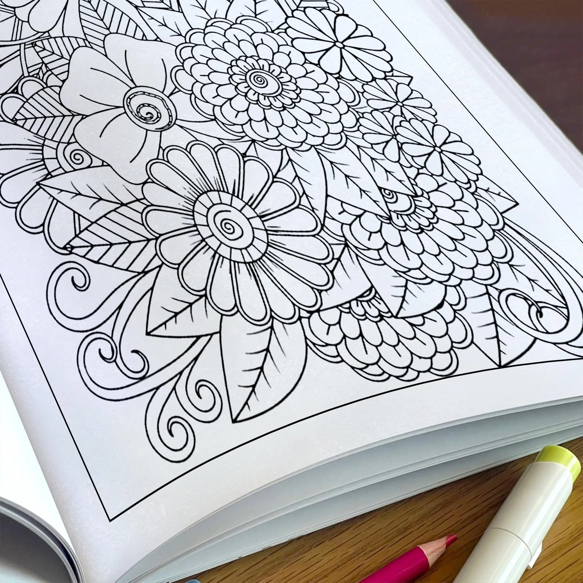 Floral Mandala Whirl Coloring Pages – 48 Intricate Designs for Adults - image 5