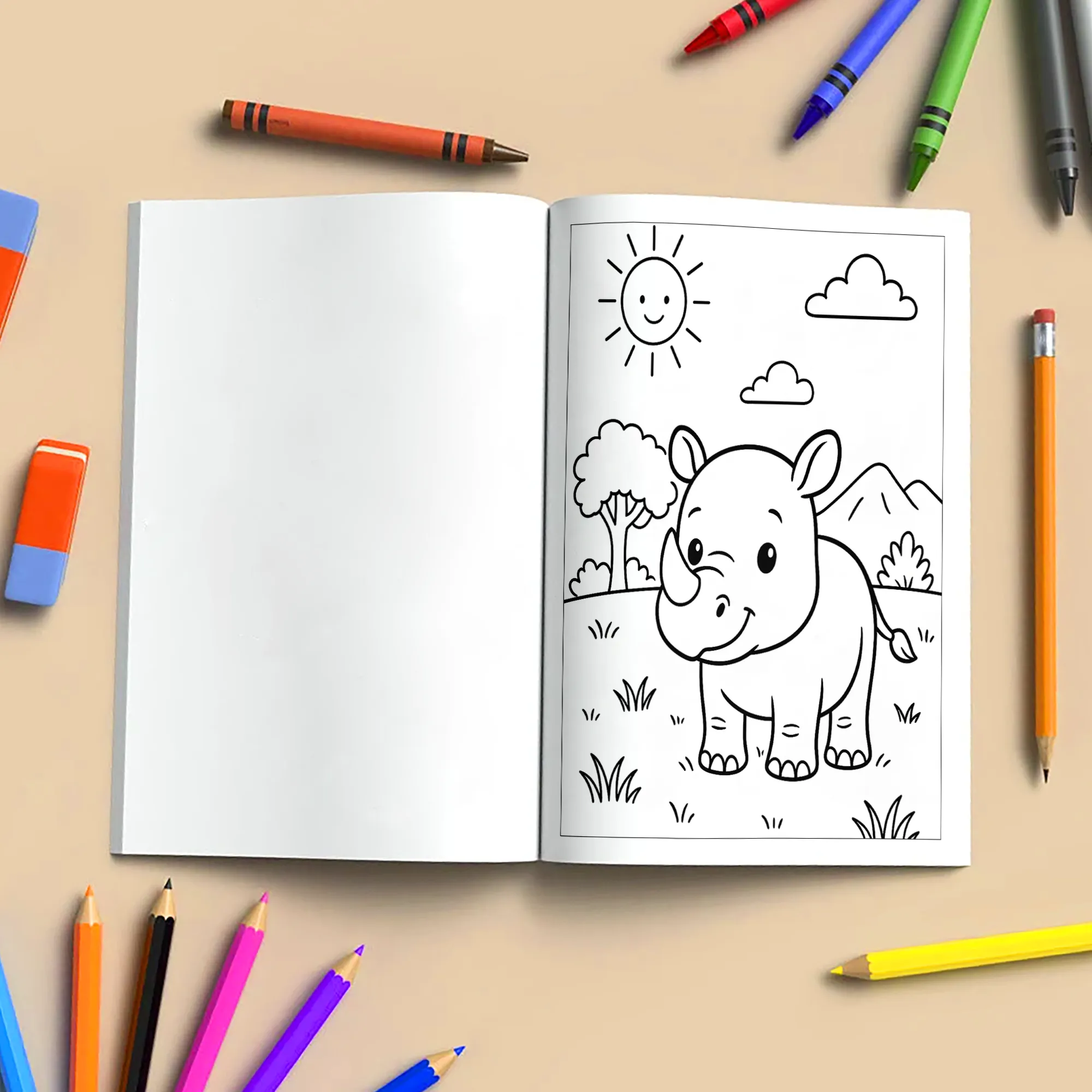 Animal Coloring Book - Cute Safari and Jungle Animals - image 5