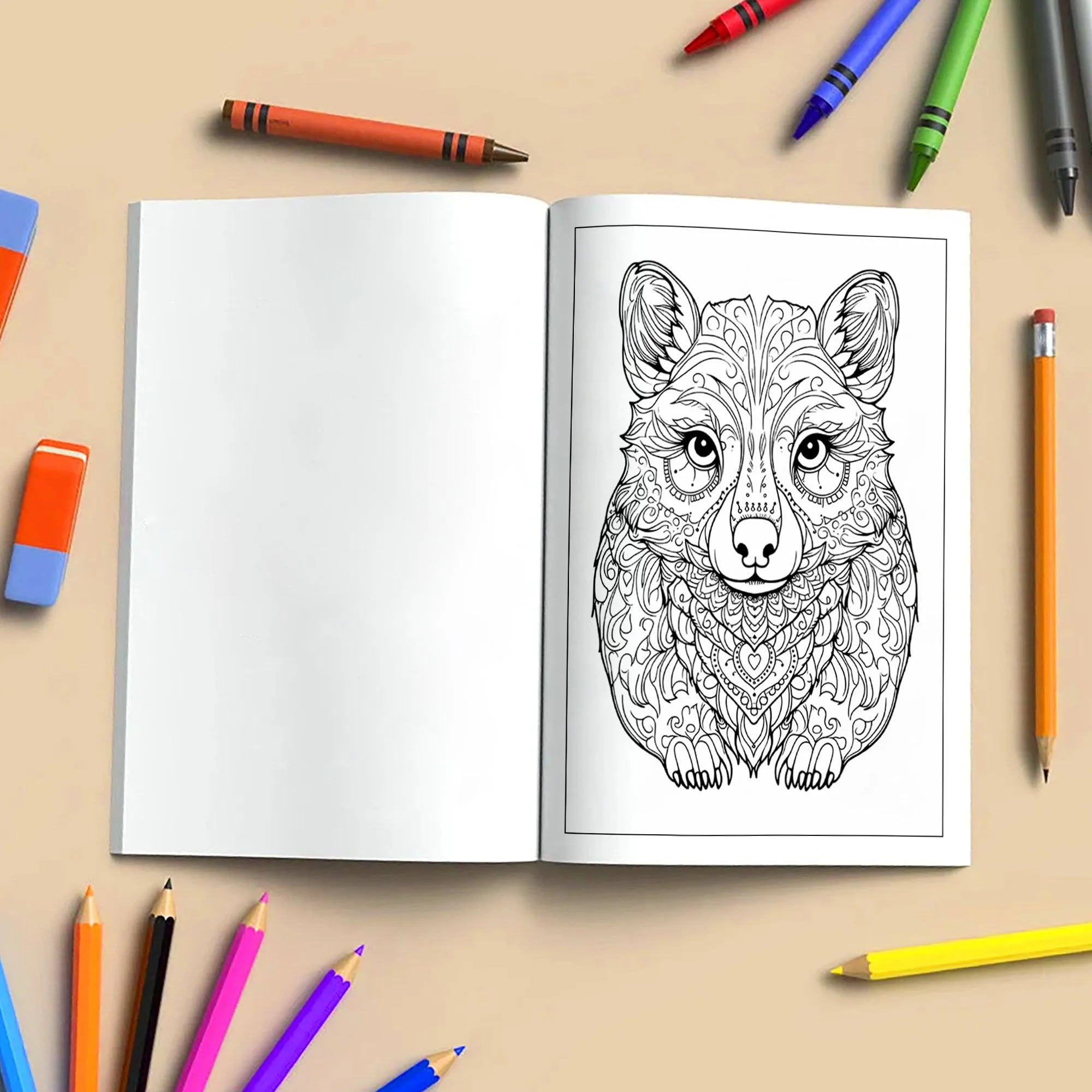 Mystic Bear Coloring Pages – 48 Mandala Animal Designs for Adults - image 5