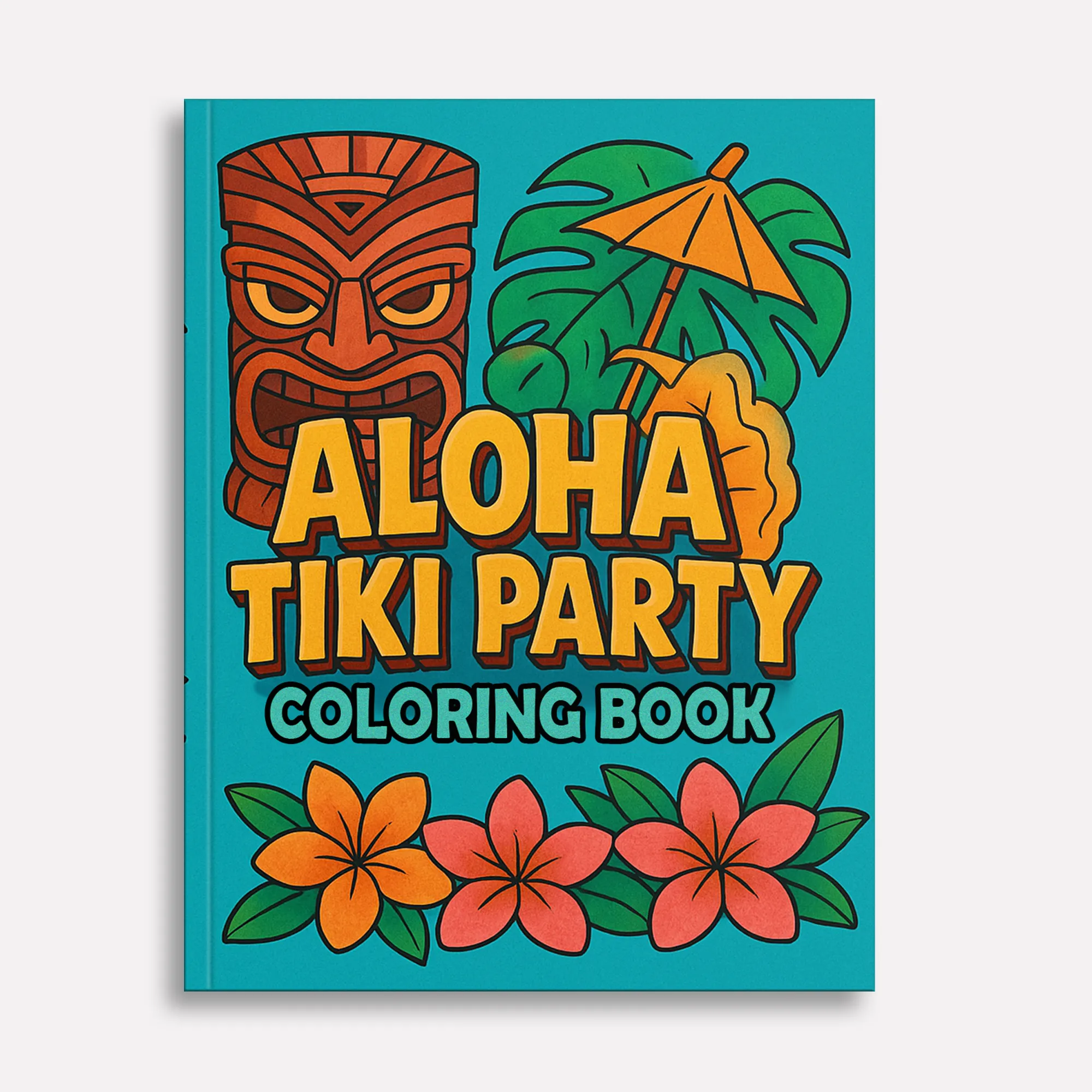 Aloha Tiki Party Coloring Pages for Kids – 48 Fun Island Designs
