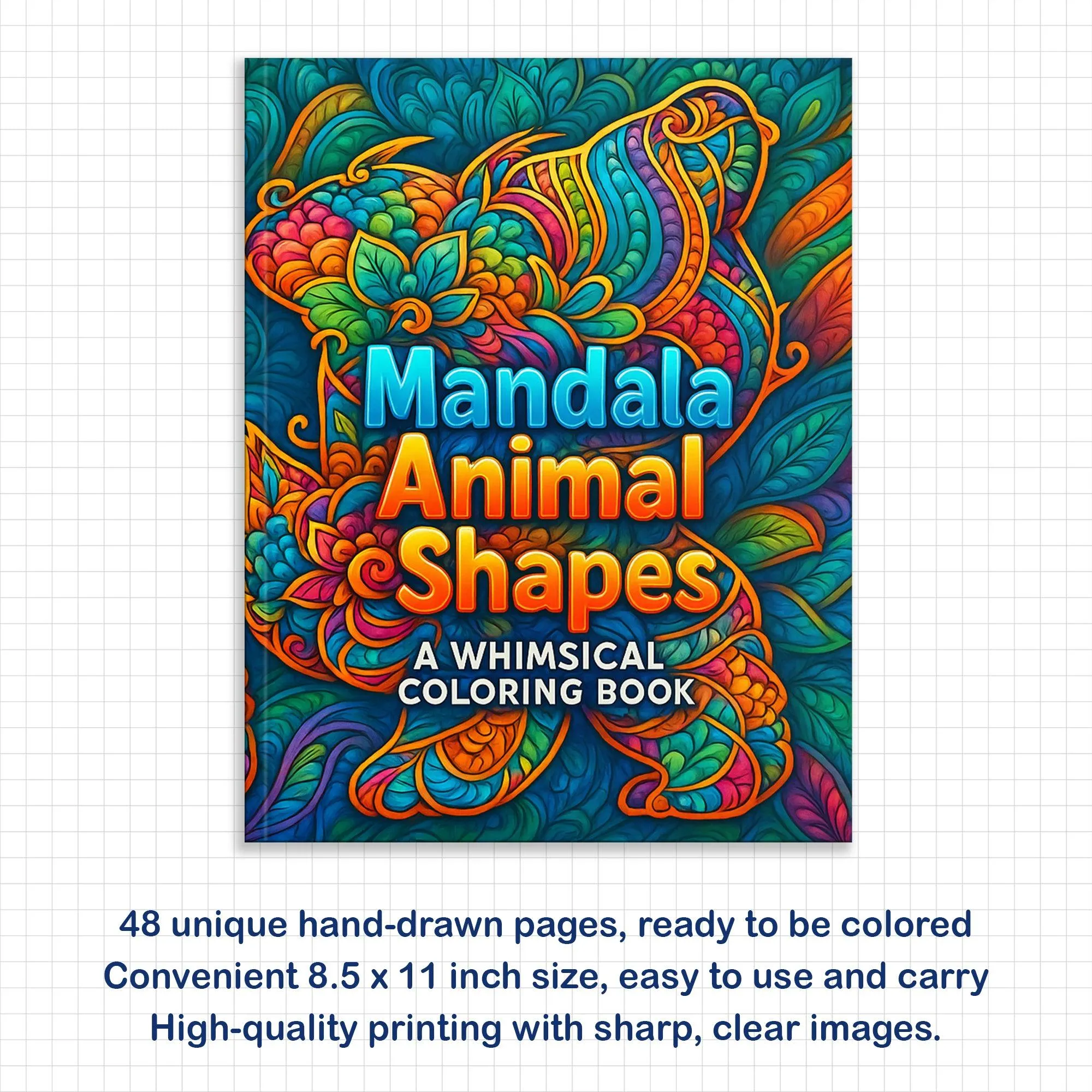 Mandala Animal Shapes Coloring Pages – 48 Intricate Silhouette Designs for Adults - image 3