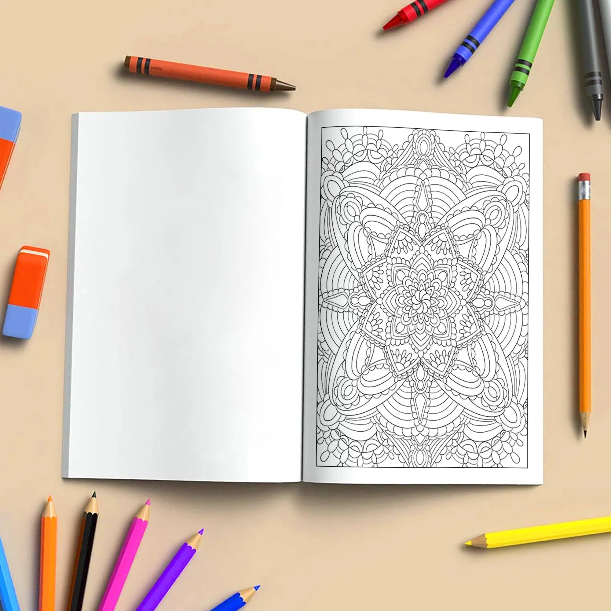 Blooming Symmetry Coloring Pages – 48 Pages – Floral Mandalas, Intricate Designs, Relaxing Art – For Adults - image 4