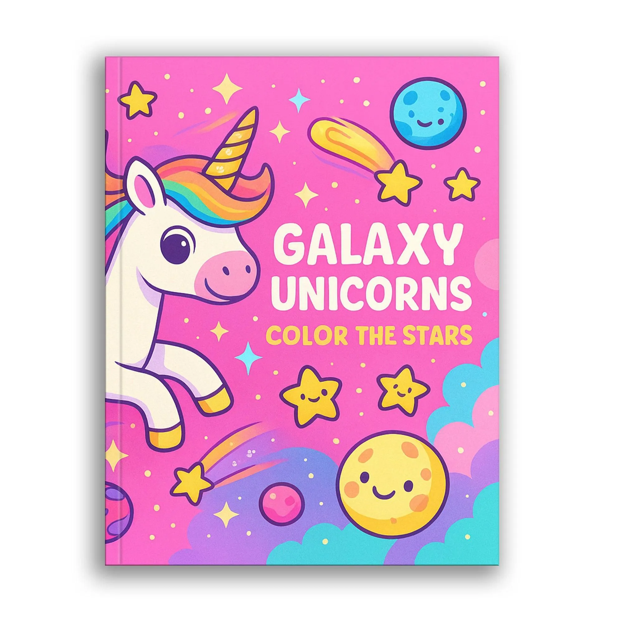 Color the Stars – A Galaxy Unicorn Adventure in Crystals and Cosmos - Unicorn Coloring Book