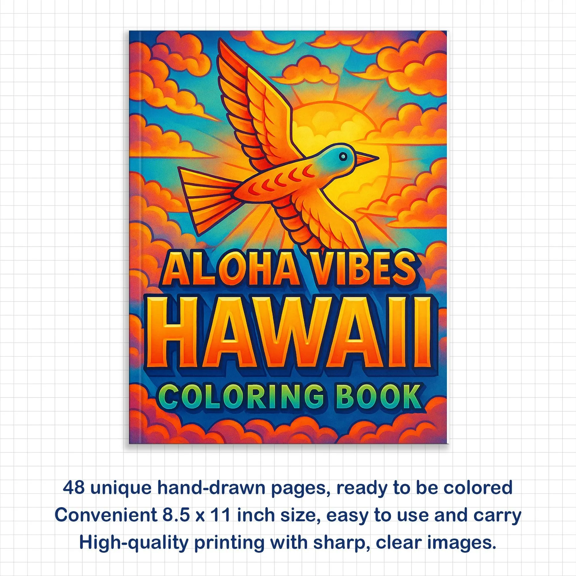 Aloha Vibes Hawaii Coloring Pages – 48 Fun Beach & Island Scenes for Kids - image 2