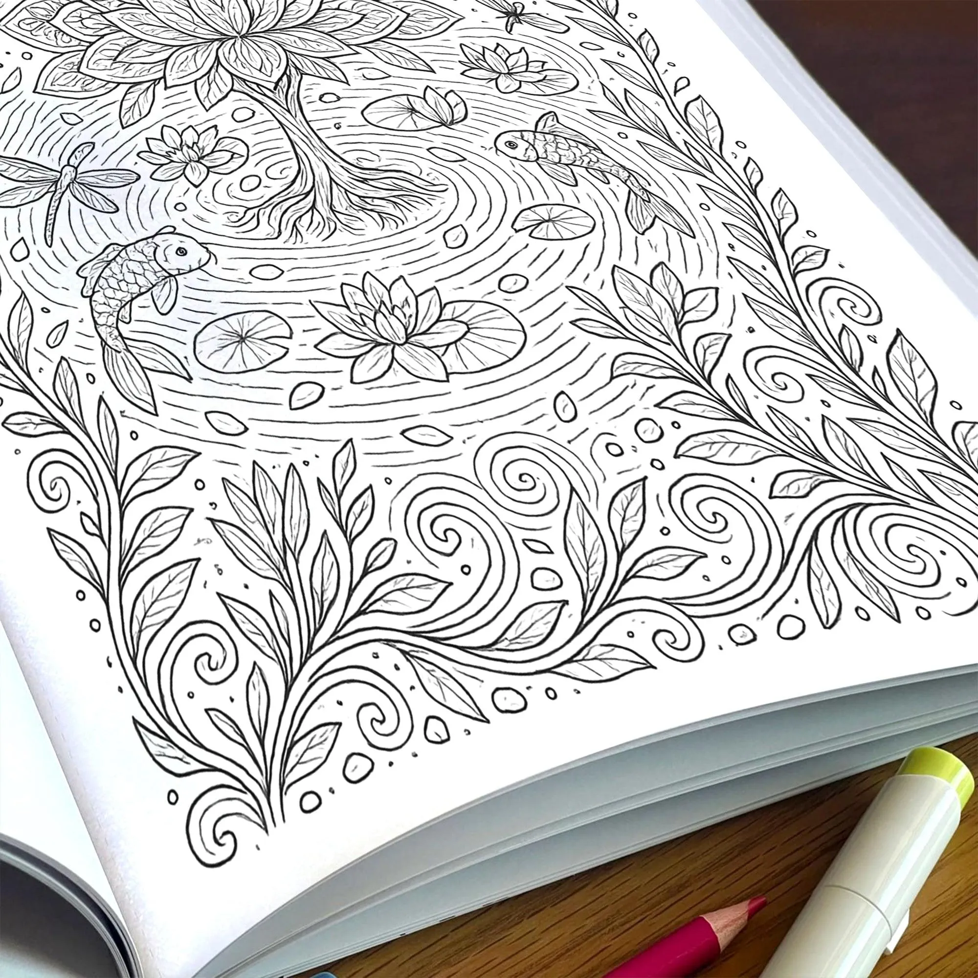 Enchanted Realms Mandalas Coloring Pages – 48 Fantasy Designs of Sacred Nature - For Adults - image 6