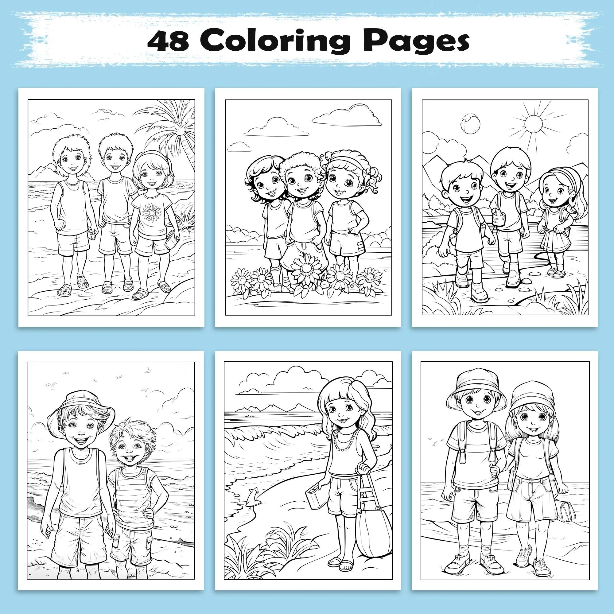 Island Explorers Coloring Pages – 48 Fun Hawaii Outdoor Adventures – For Kids - image 3