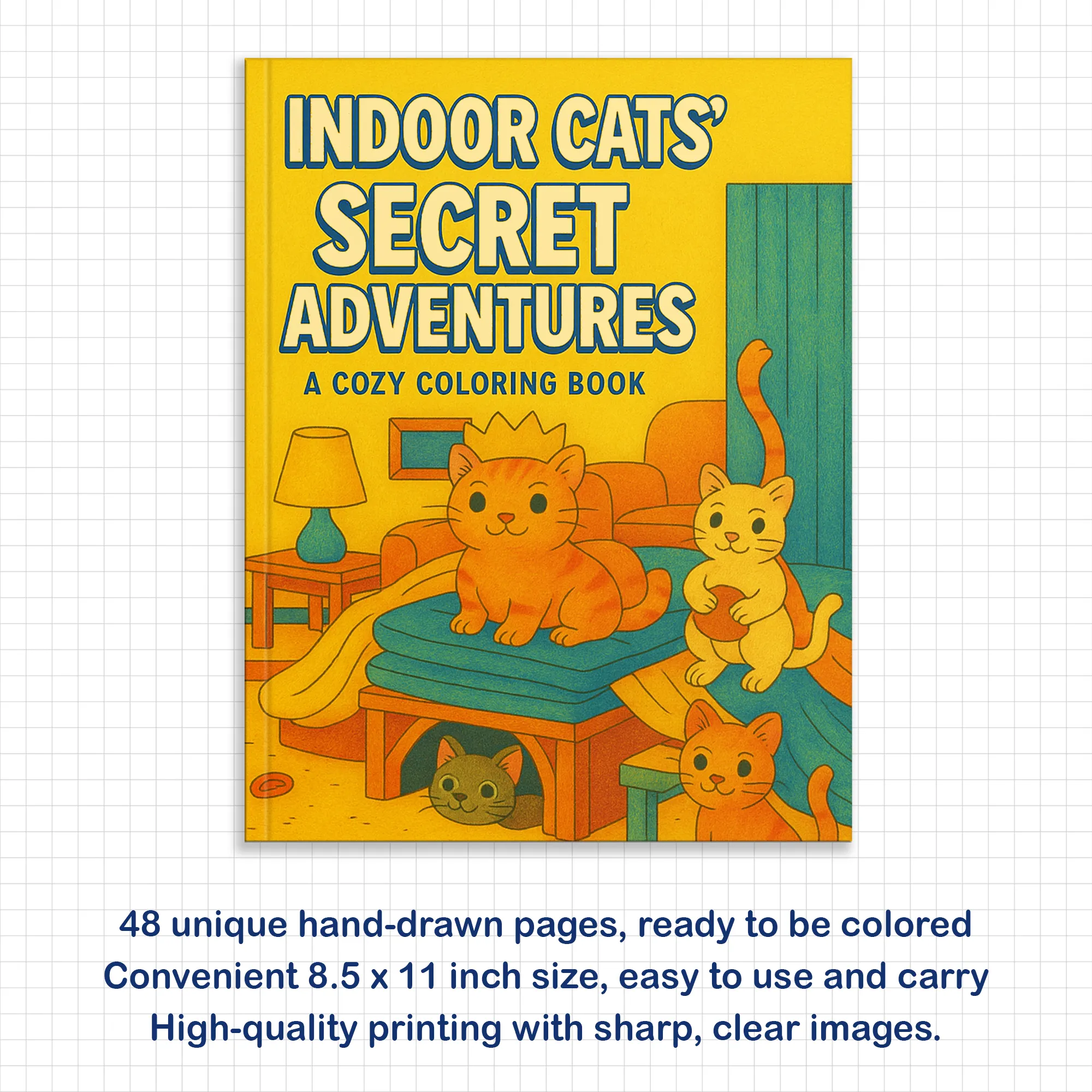 Indoor Cats’ Secret Adventures – A Whimsical Coloring Book for Cat Lovers - image 3