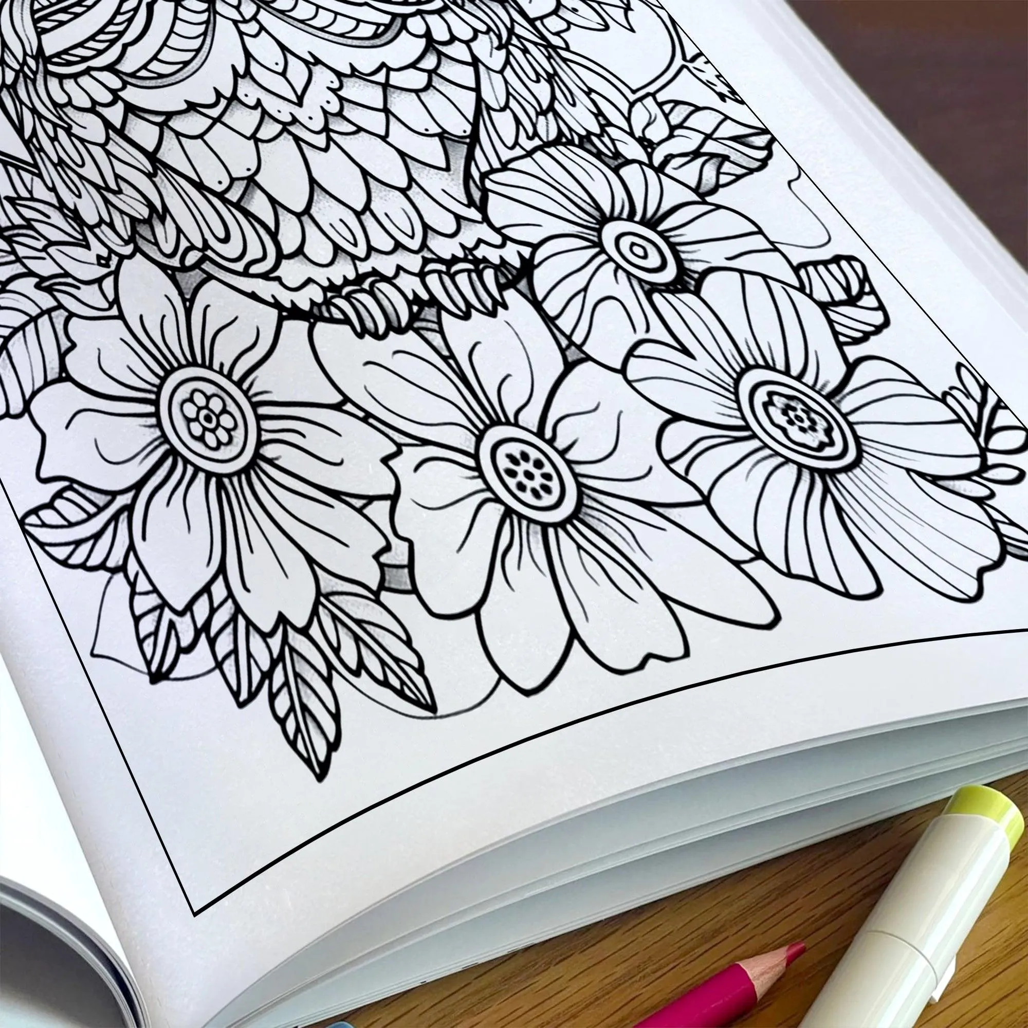Floral Owls Coloring Pages – 48 Mandala-Inspired Bird Designs for Adults - image 5