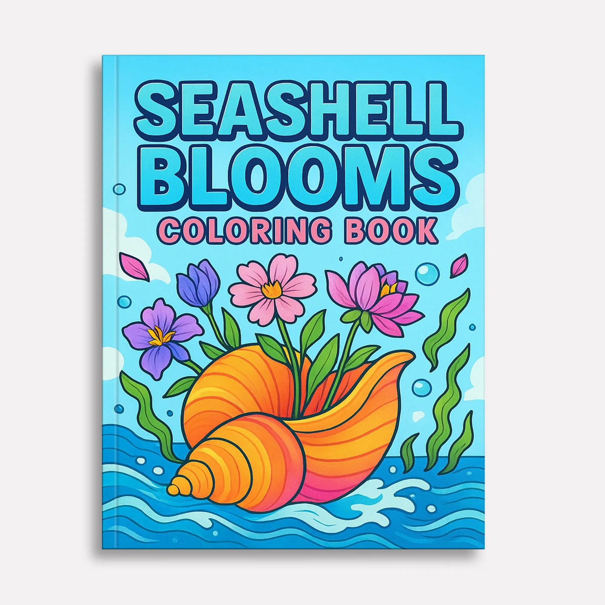 Seashell Blooms – Coloring Pages – 48 Ocean-Inspired Floral Designs – For Kids And Adults - image 2