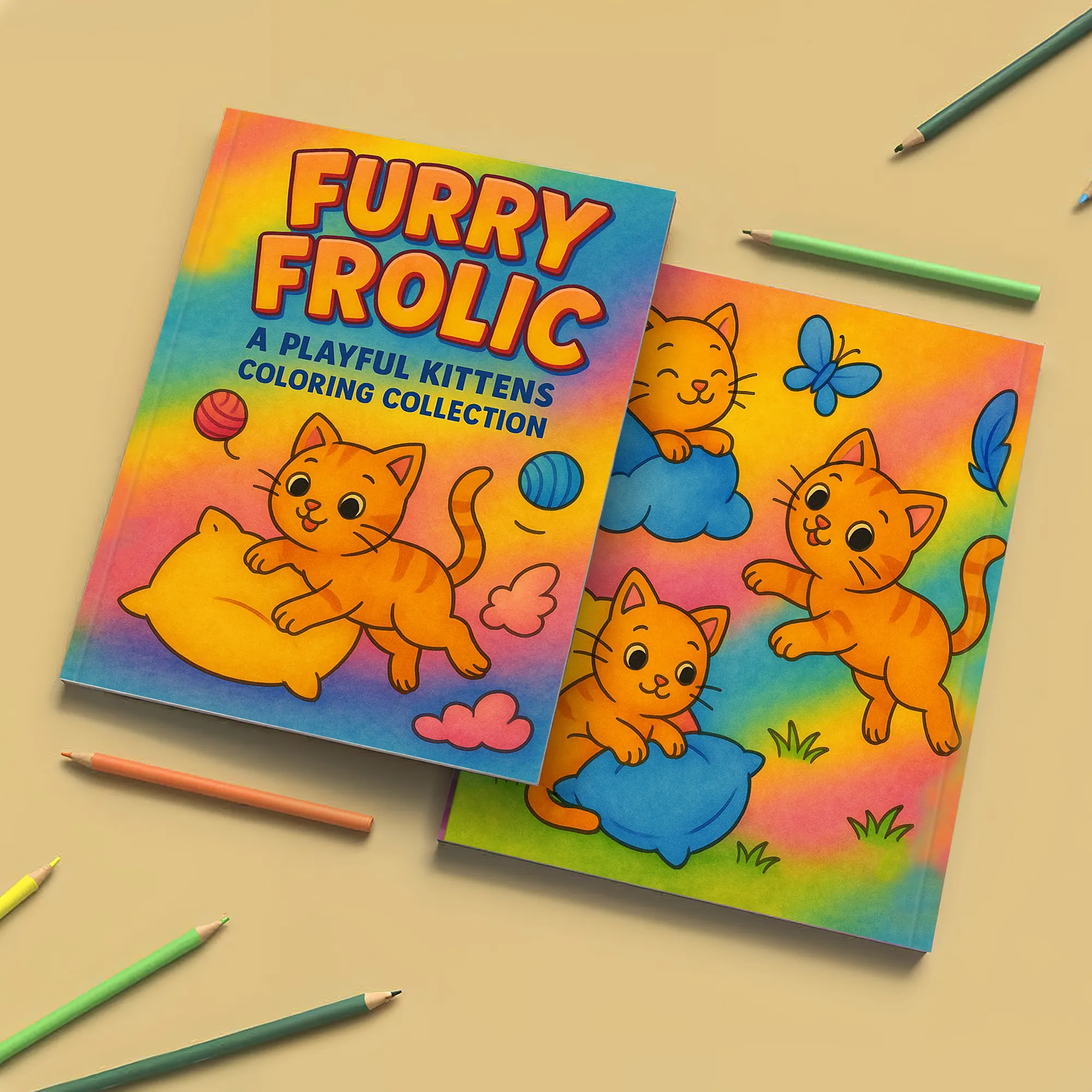 Playful Kittens Coloring Book – Cute and Funny Cats for All Ages - image 7