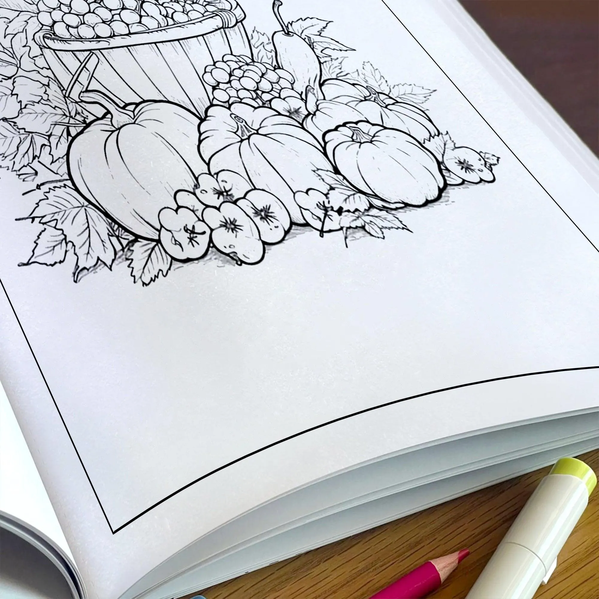 Pumpkin Bloom Delight Coloring Pages – 48 Pages – Pumpkins, Autumn Flowers, Harvest Garden Designs – For Adults - image 5