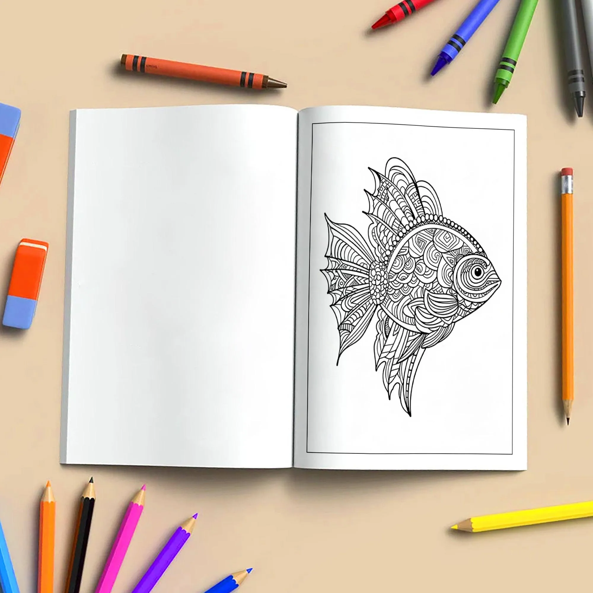 Mystic Fish Mandala Coloring Pages – 48 Ocean-Inspired Designs for Adults - image 4