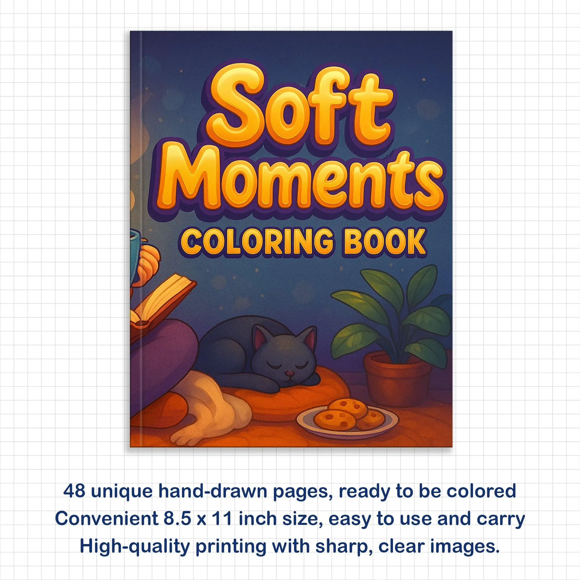 Soft Moments Coloring Pages – 48 Cozy Girl Vibes for Adults - image 3