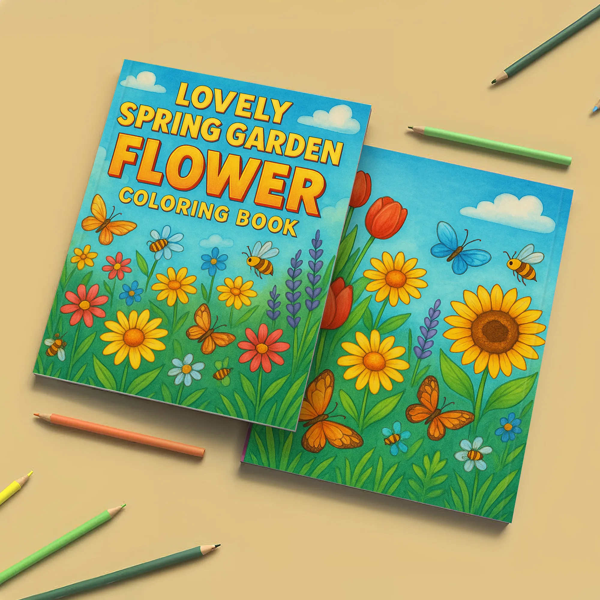 Lovely Spring Garden Flower Coloring Pages – 48 Relaxing Floral Designs for kids - image 7