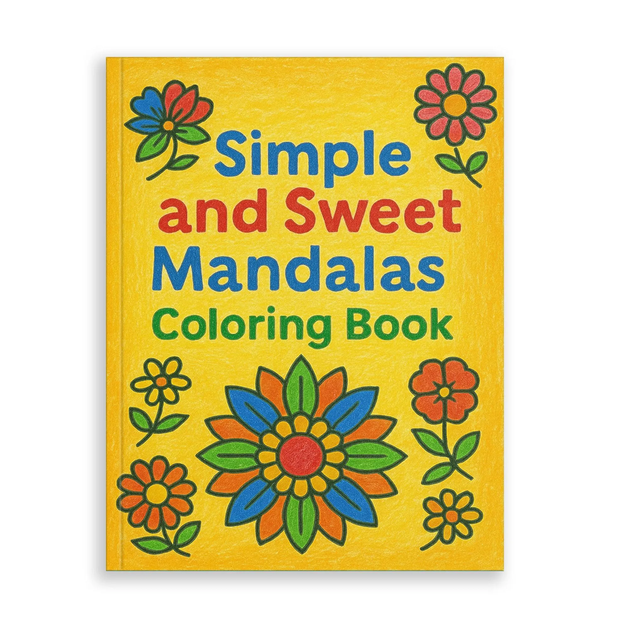 Simple and Sweet Mandalas Coloring Book - 48 Coloring Pages
