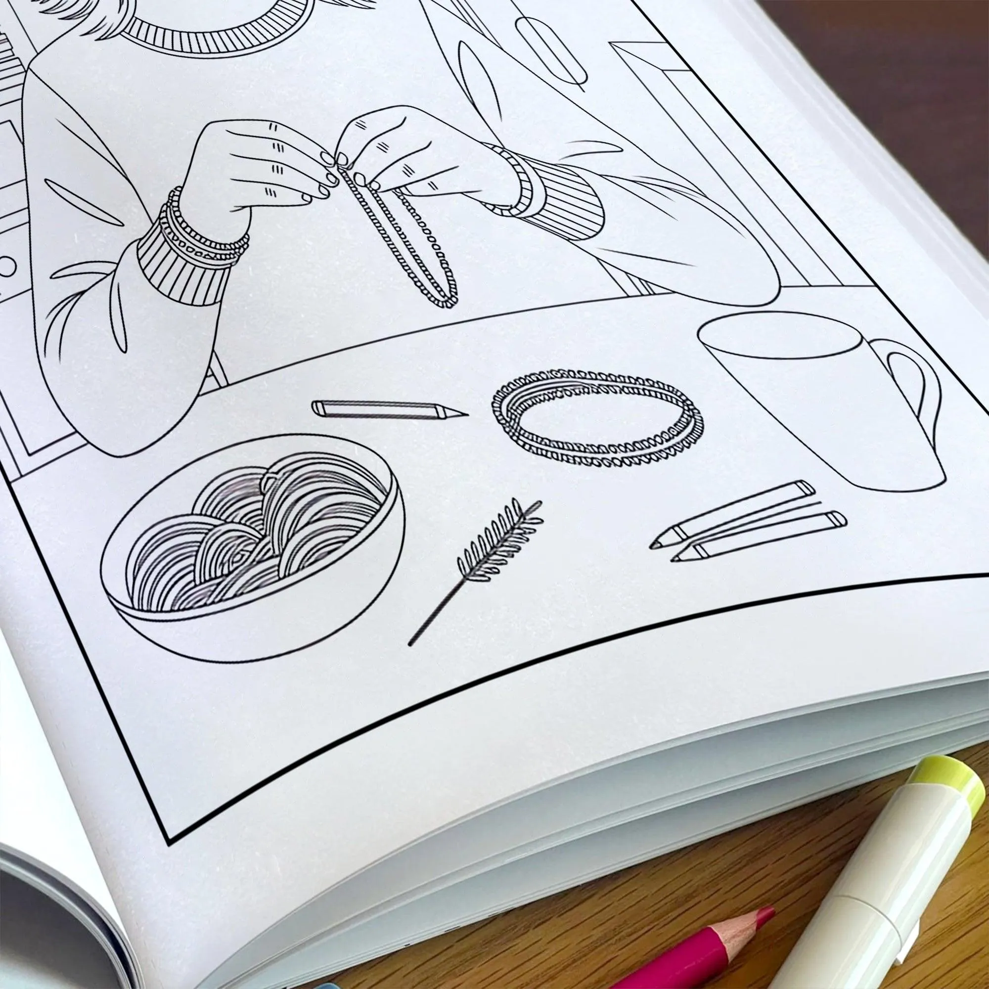 Soft Moments Coloring Pages – 48 Cozy Girl Vibes for Adults - image 5