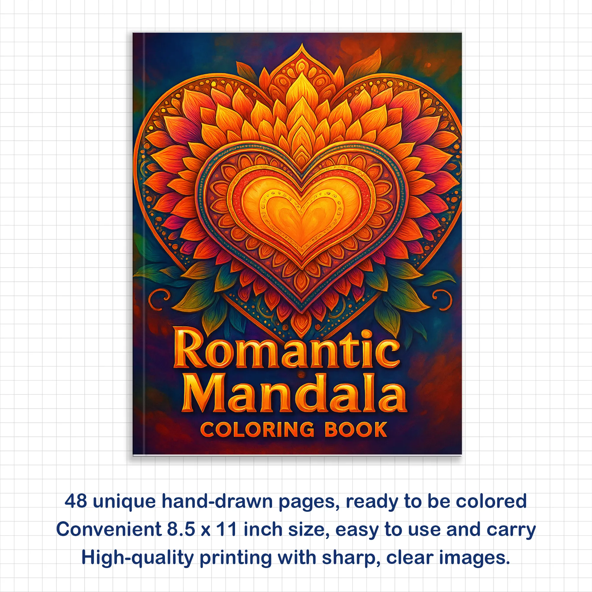 Romantic Mandala Coloring Pages – 48 Whimsical Love and Floral Patterns for Adults - image 2