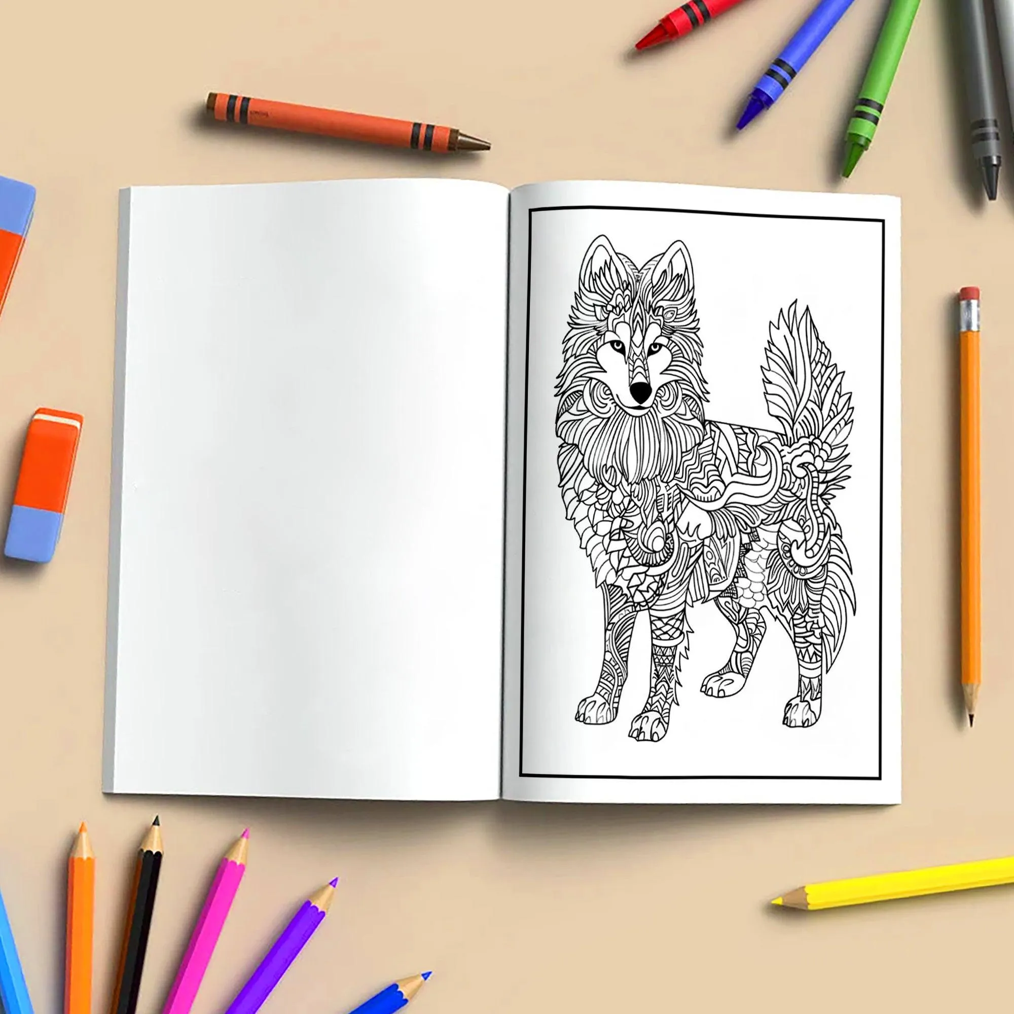 Zentangle Dog Mandala Coloring Pages – 48 Intricate Pet-Inspired Designs for Adults - image 4