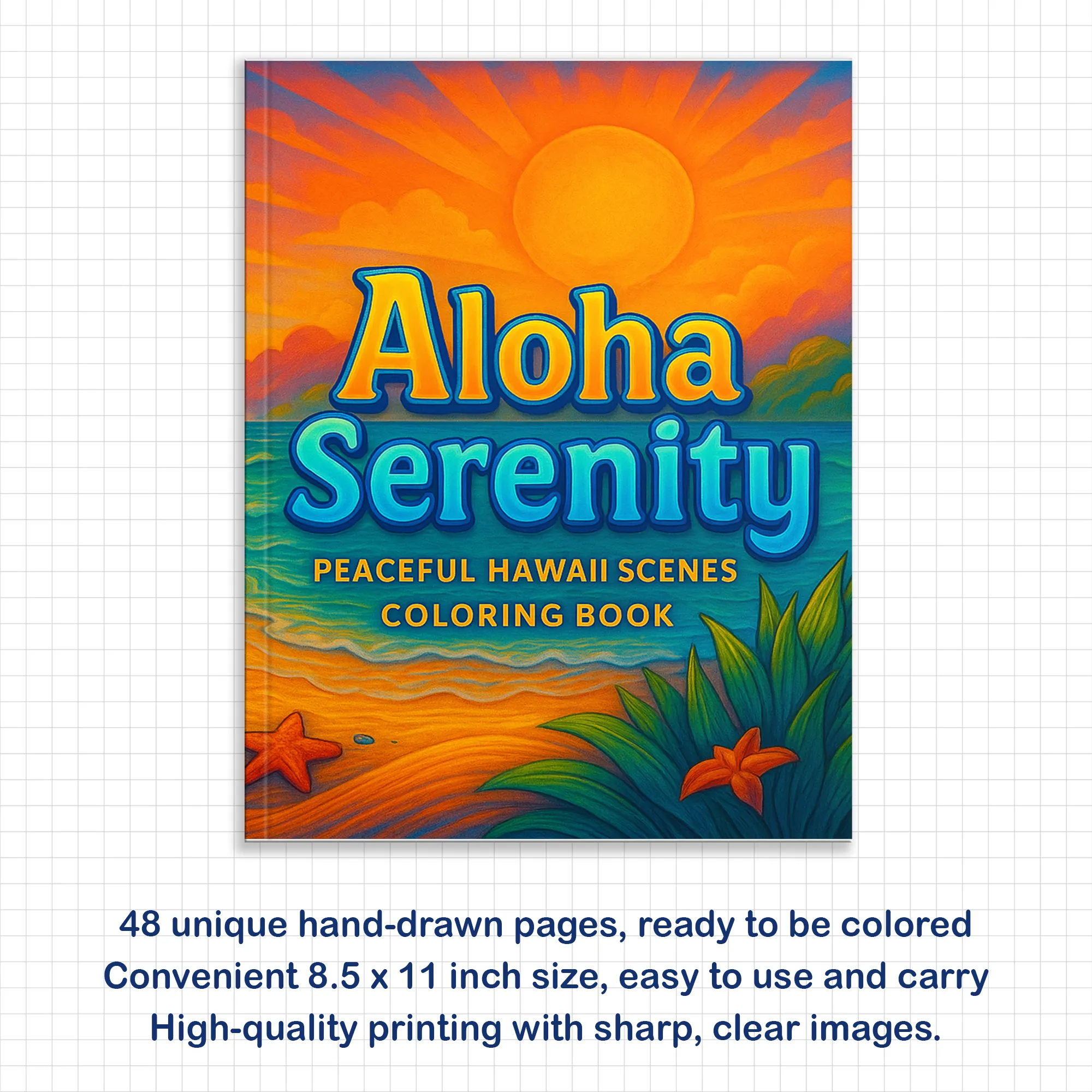 Aloha Serenity Hawaii Coloring Pages – 48 Scenic Ocean Views for Adults - image 2