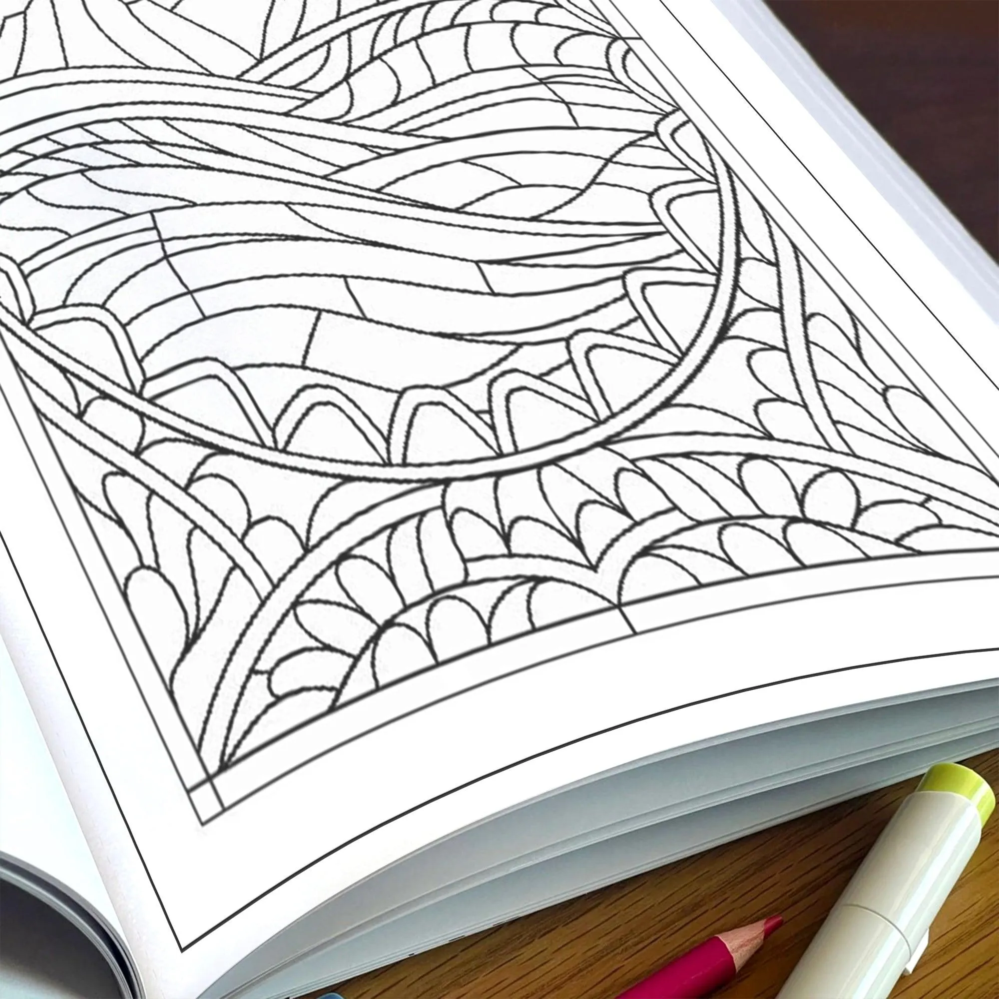 Nature Mandala Reflections Coloring Pages – 48 Intricate Designs for Adults - image 5