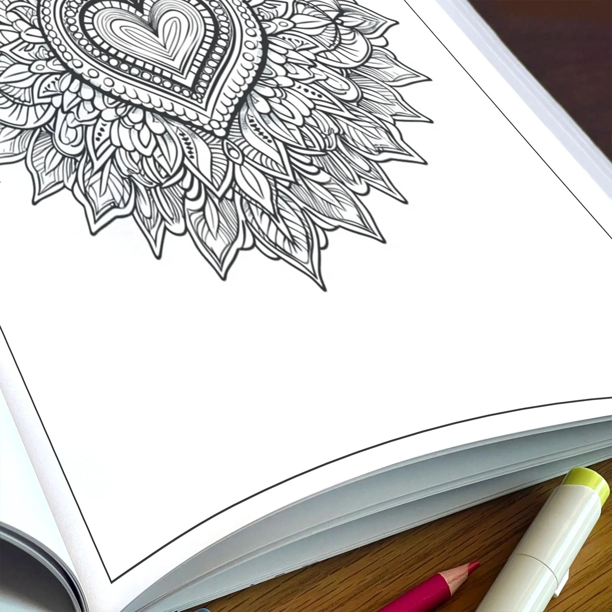 Heart Mandala Coloring Pages – 48 Intricate Love-Themed Designs for Adults - image 5