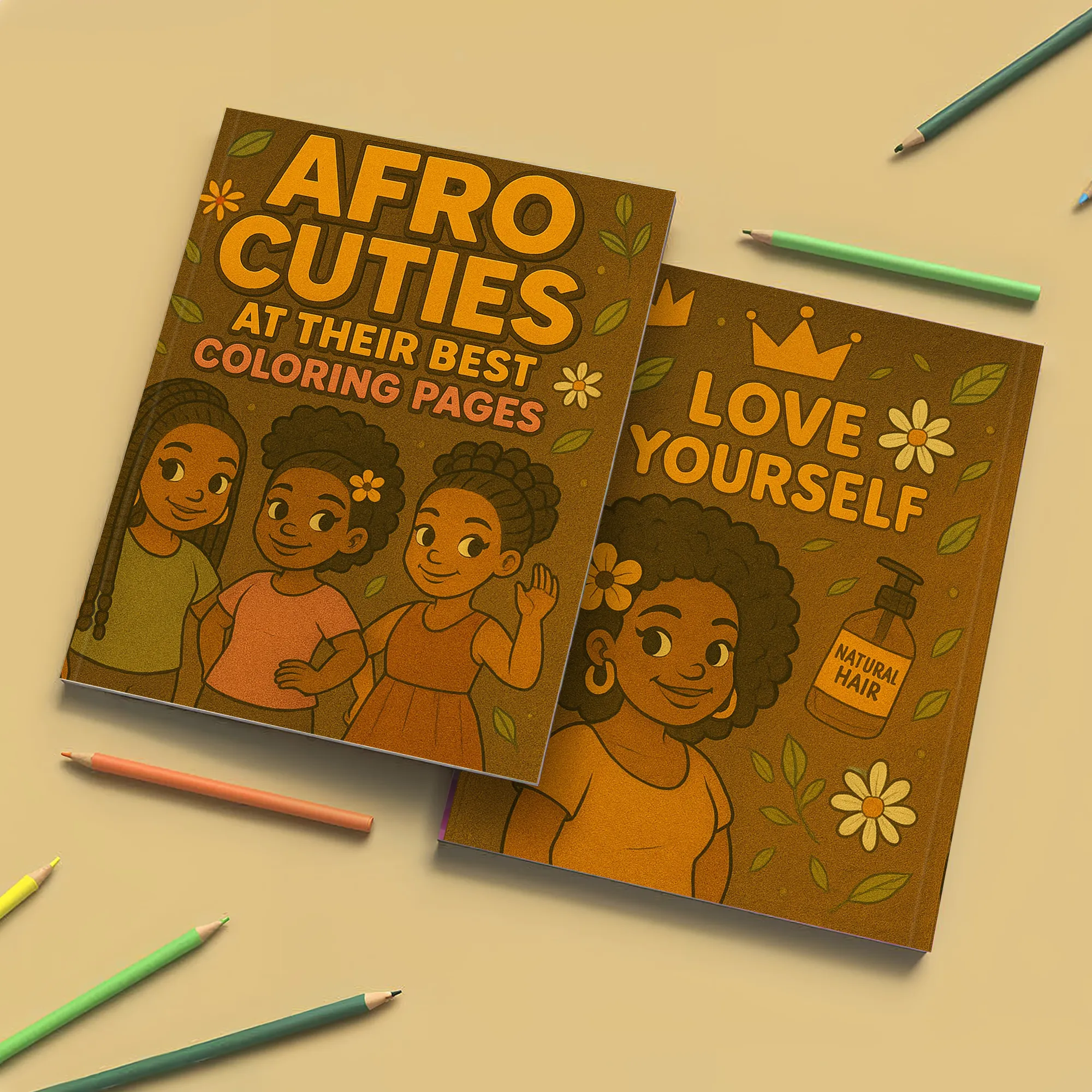 Afro Cuties Self-Care Queens Coloring Pages – 48 Pages – Fun, Beautiful, Black Girl Confidence – For Adults - image 7