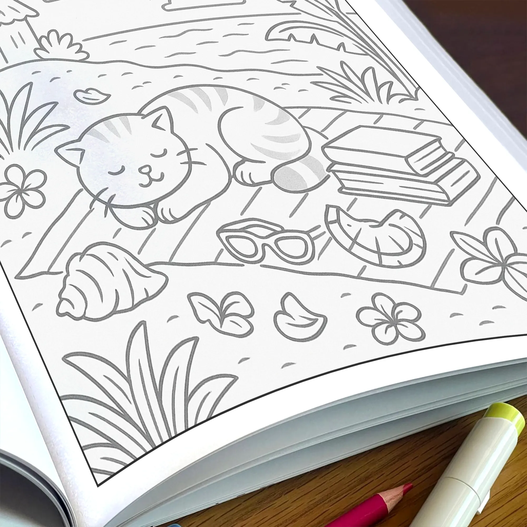 Zen Hawaii Coloring Pages – 48 Peaceful Island Life Scenes for Adults - image 5