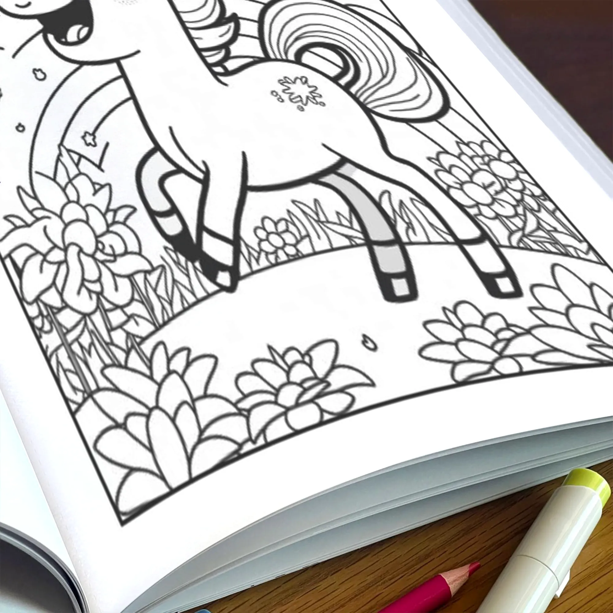 Rainbow Gallop Coloring Pages – 48 Magical Creatures & Scenes – for Kids - image 5