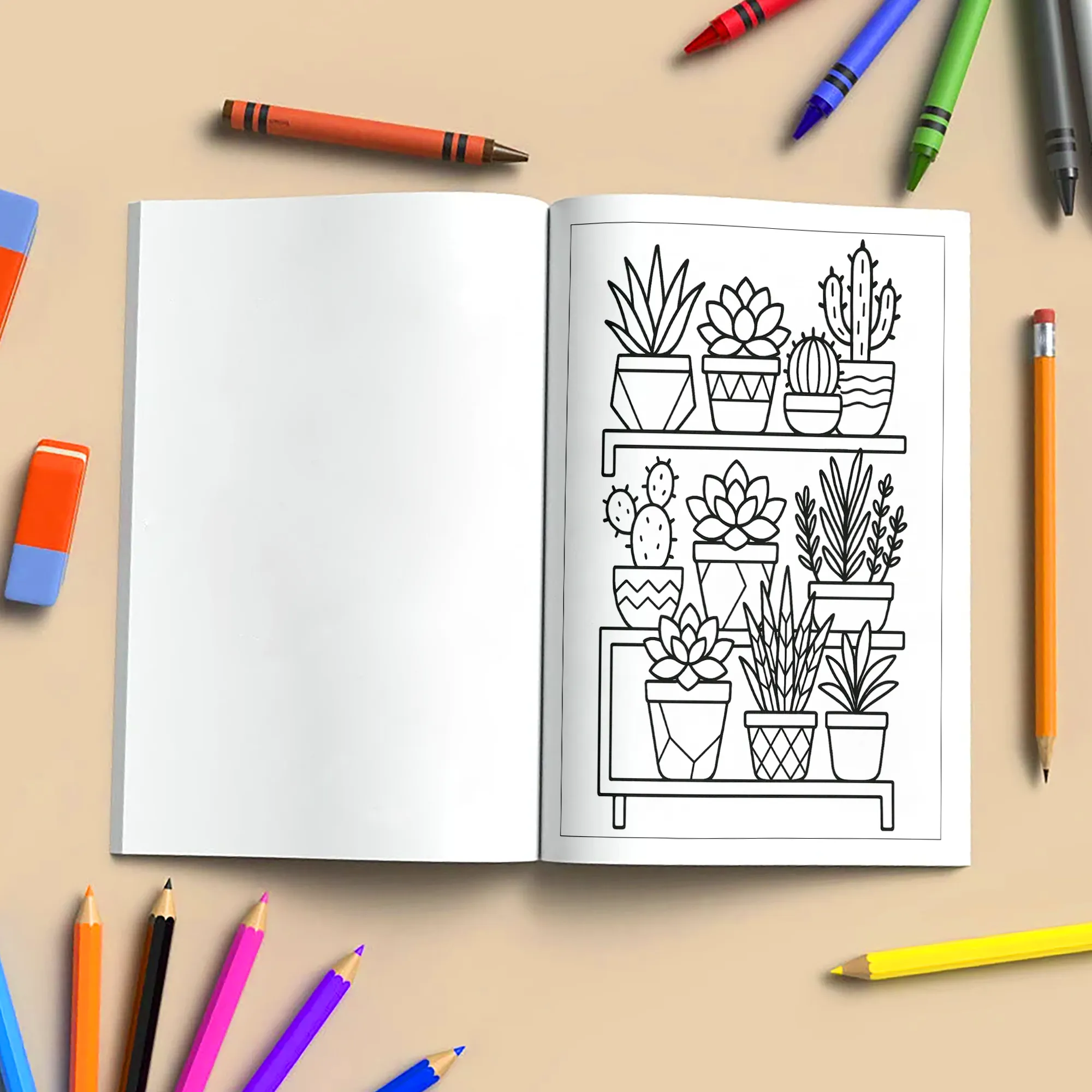 Cozy Porch Garden Coloring Pages for Kids – 48 Fun and Easy Nature Scenes - image 5
