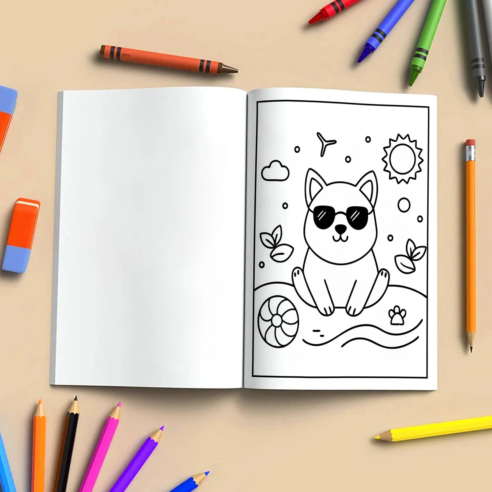 Hawaiian Fun Days Coloring Pages – 48 Cute Beach and Island Activities for Kids - image 4