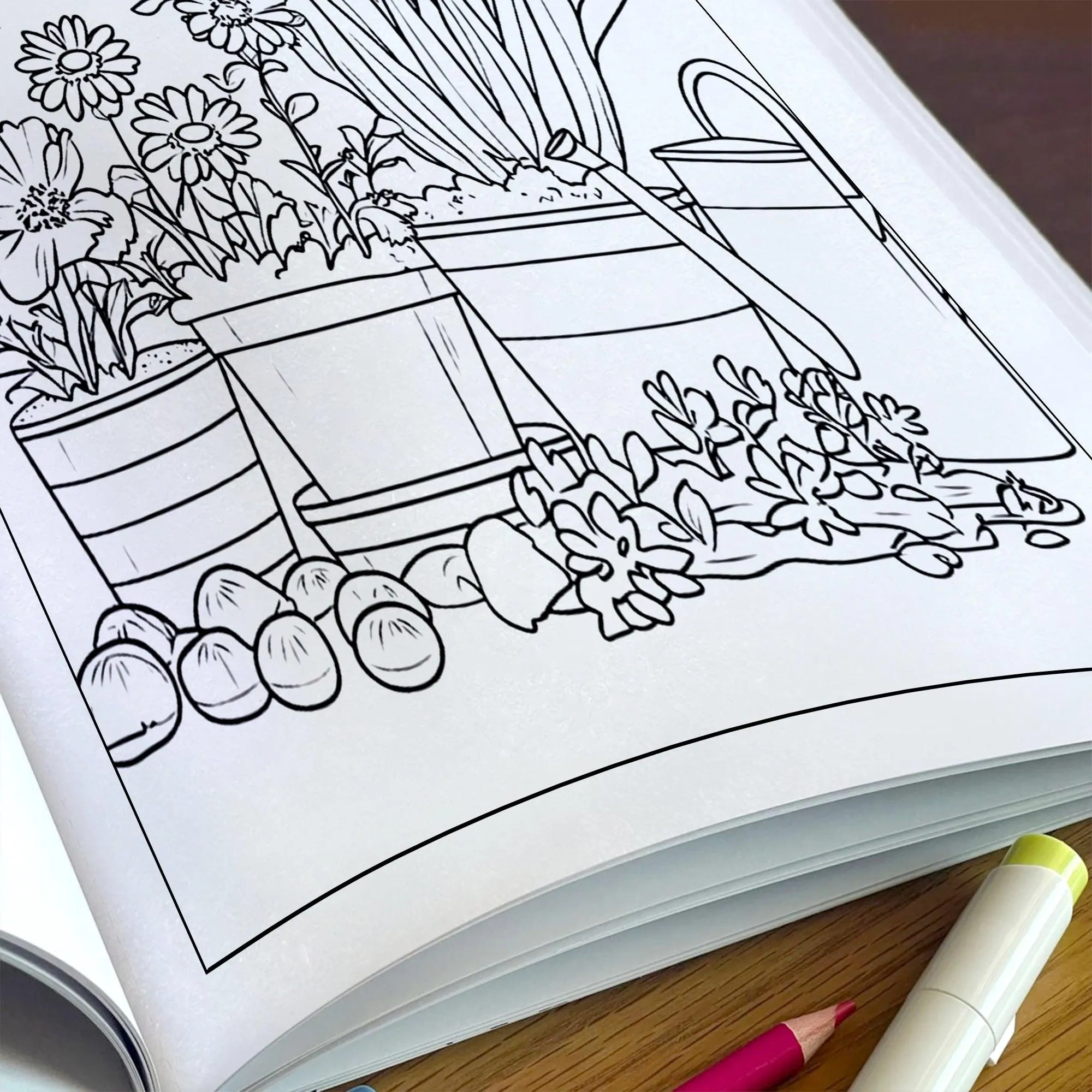 Blooming Garden Paths Coloring Pagesβ 48 Pages β Beautiful Flowers, Stone Paths, Wooden Fence β For Adults - image 5