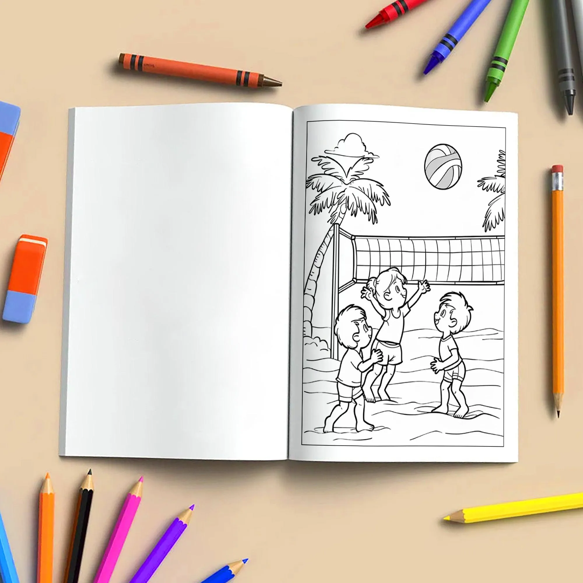 Hawaii Summer Fun Coloring Pages – 48 Beach Activities and Island Adventures for Kids - image 4