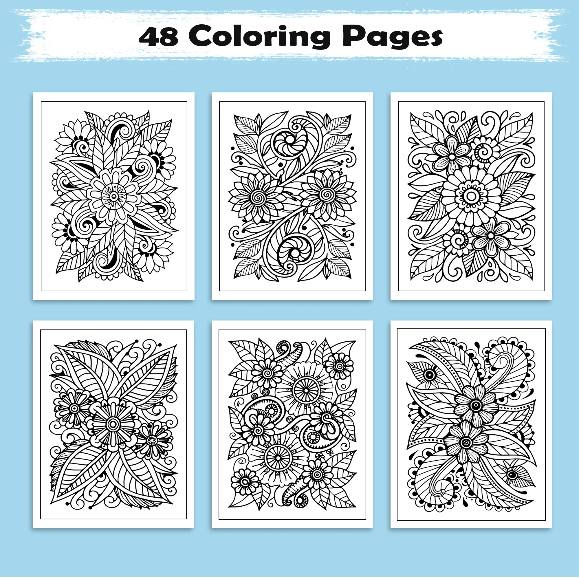 Peaceful Petals - Mandala Coloring Pages – 48 Relaxing Mandala Designs for Adults - image 3