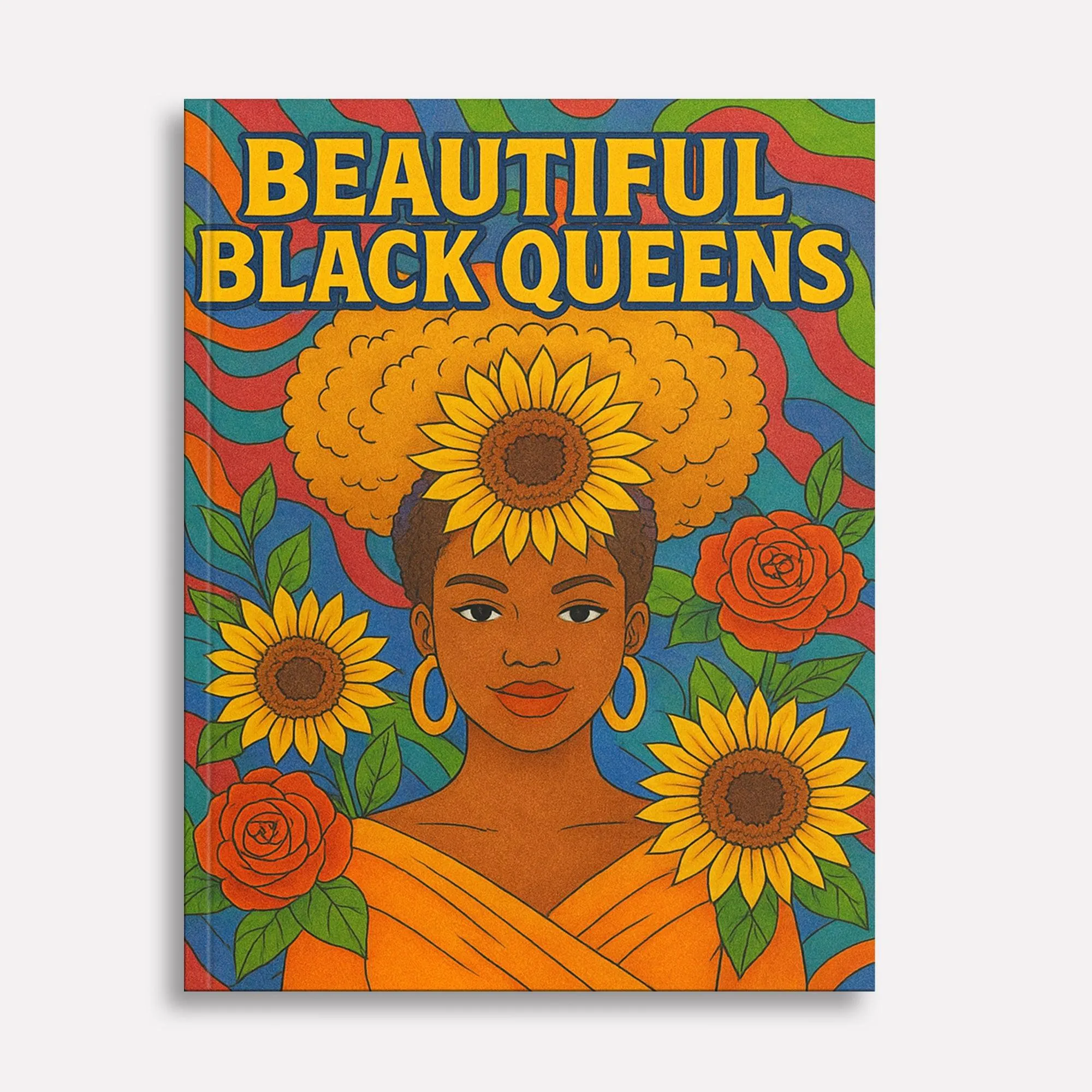 Beautiful Black Queens Coloring Pages – 48 Pages – Regal, Empowering, Afrocentric Beauty – For Adults - image 2