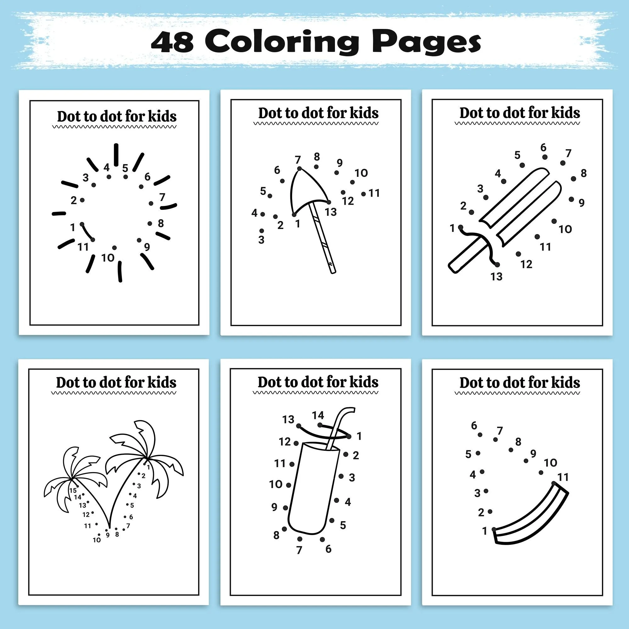 Hawaii Fun Adventures Coloring Pages – 48 Tropical Island Scenes for Kids - image 2