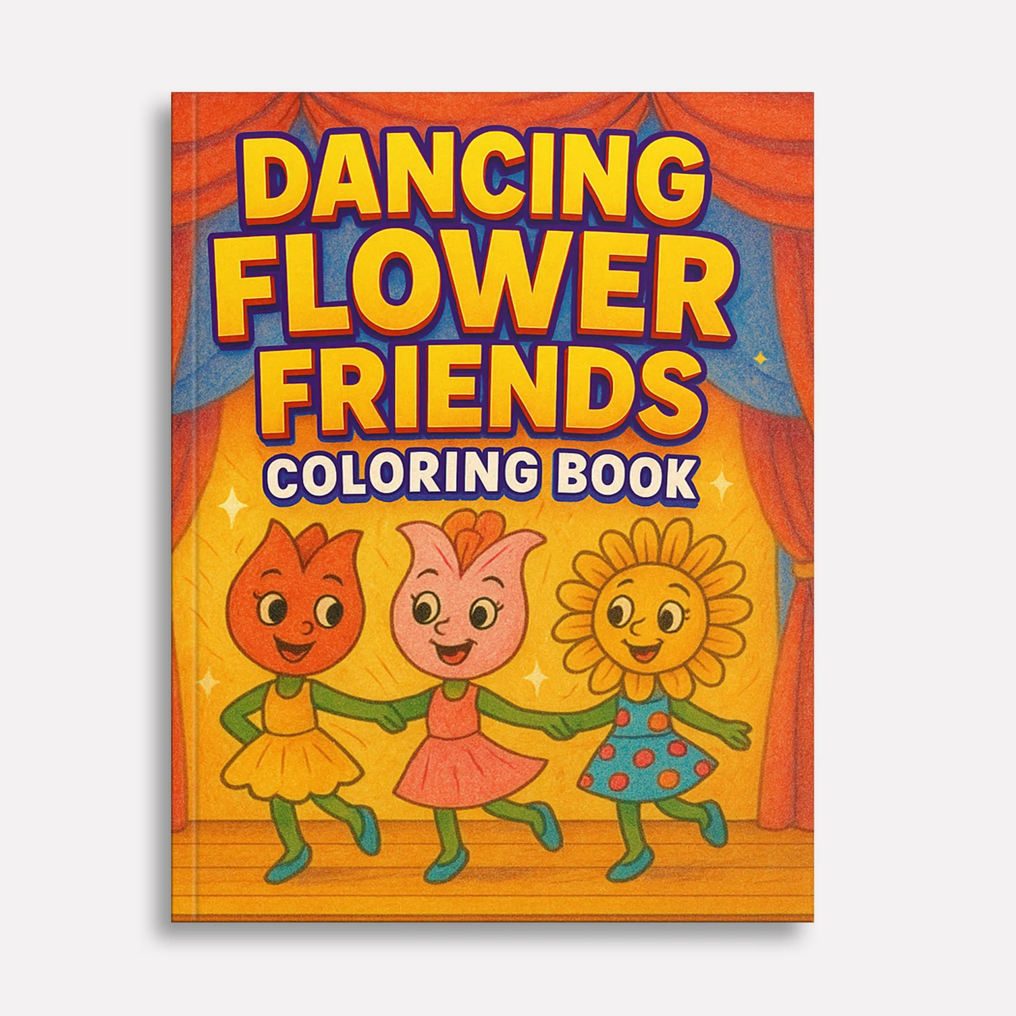 Dancing Flower Friends– Flower Coloring Pages – 48 Pages - Cute, Whimsical, Ballerina Blooms – For Kids - image 2