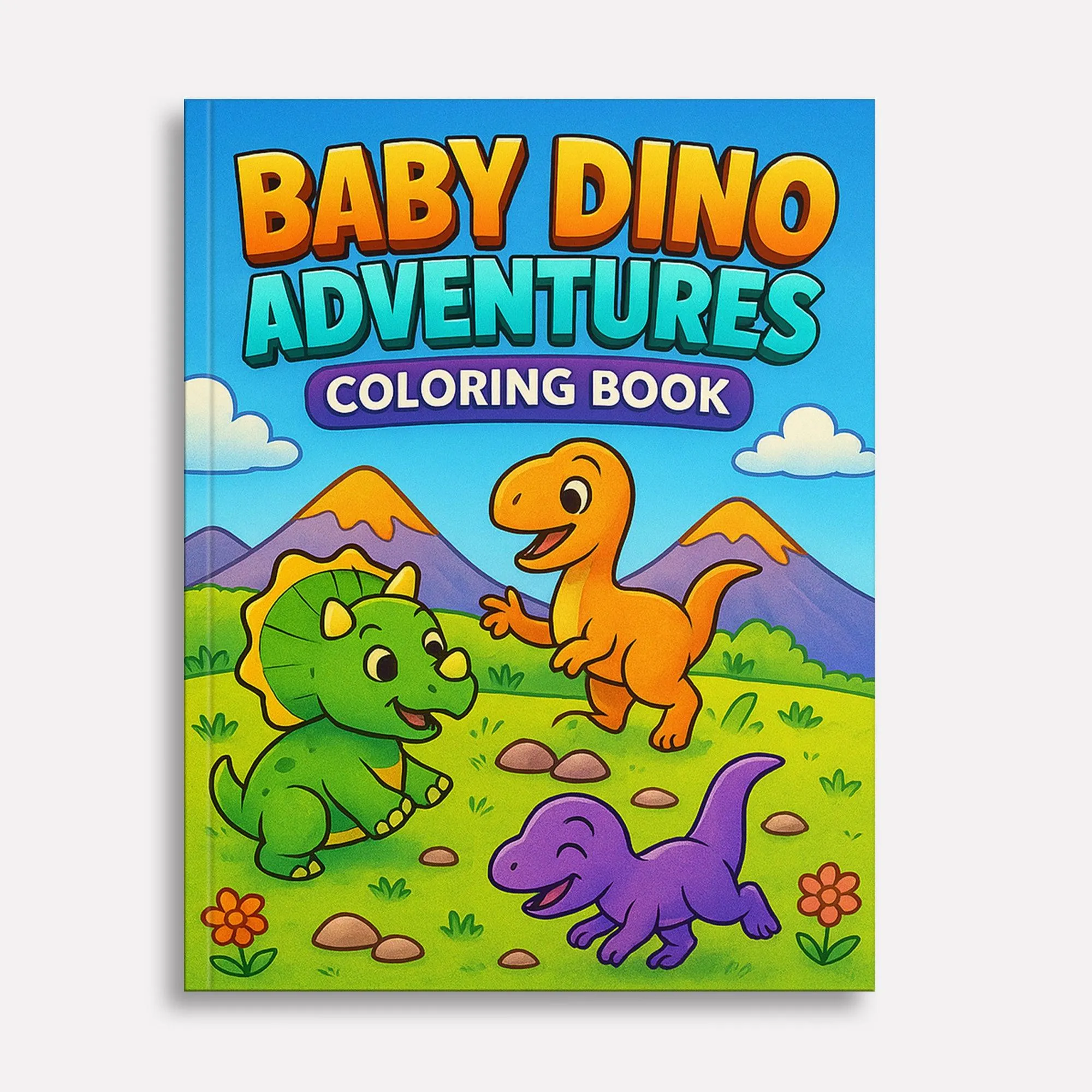 Baby Dino Adventures – Dinosaur Coloring Pages – 48 Pages – Cute, Playful, Prehistoric Fun – For Kids - image 2