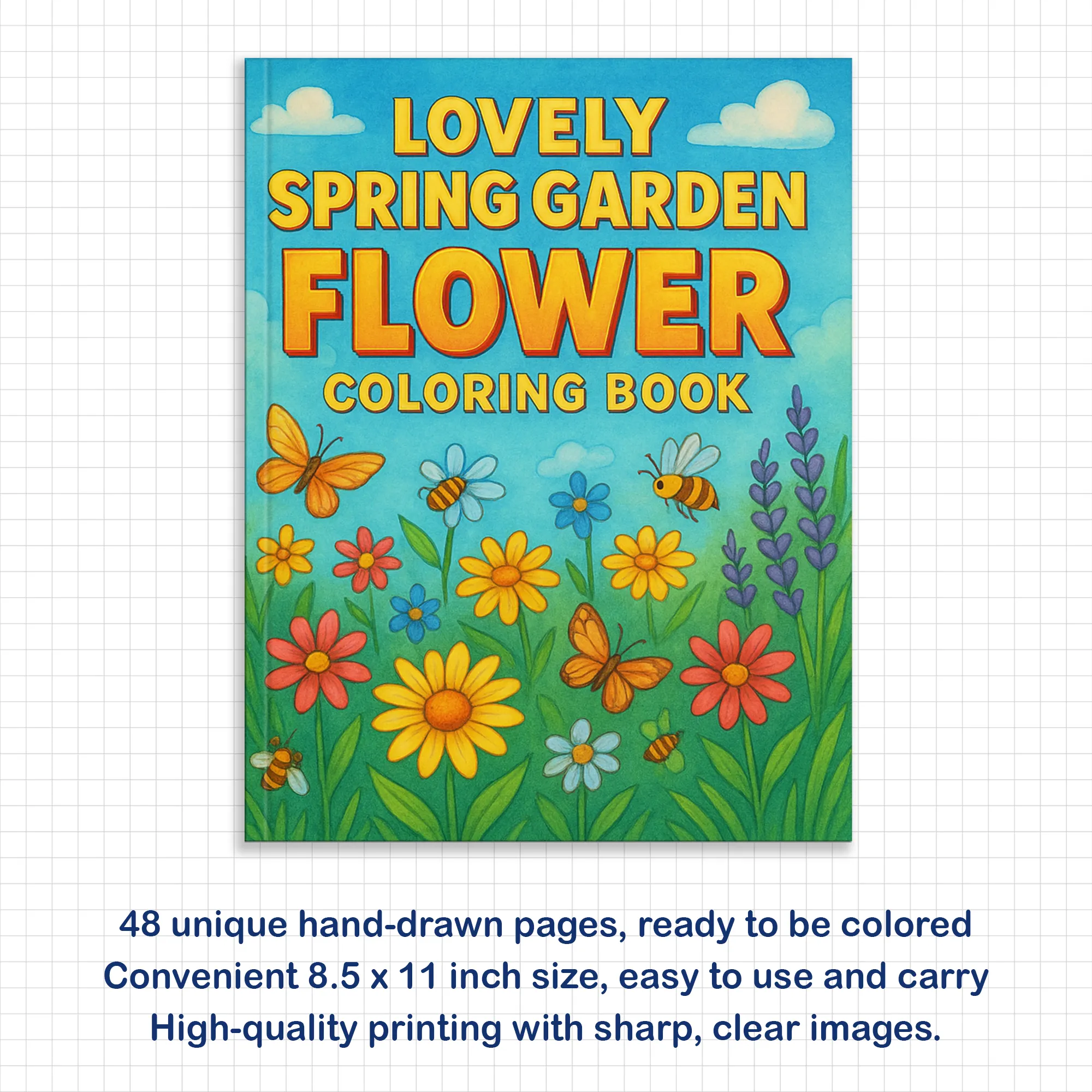 Lovely Spring Garden Flower Coloring Pages – 48 Relaxing Floral Designs for kids - image 3