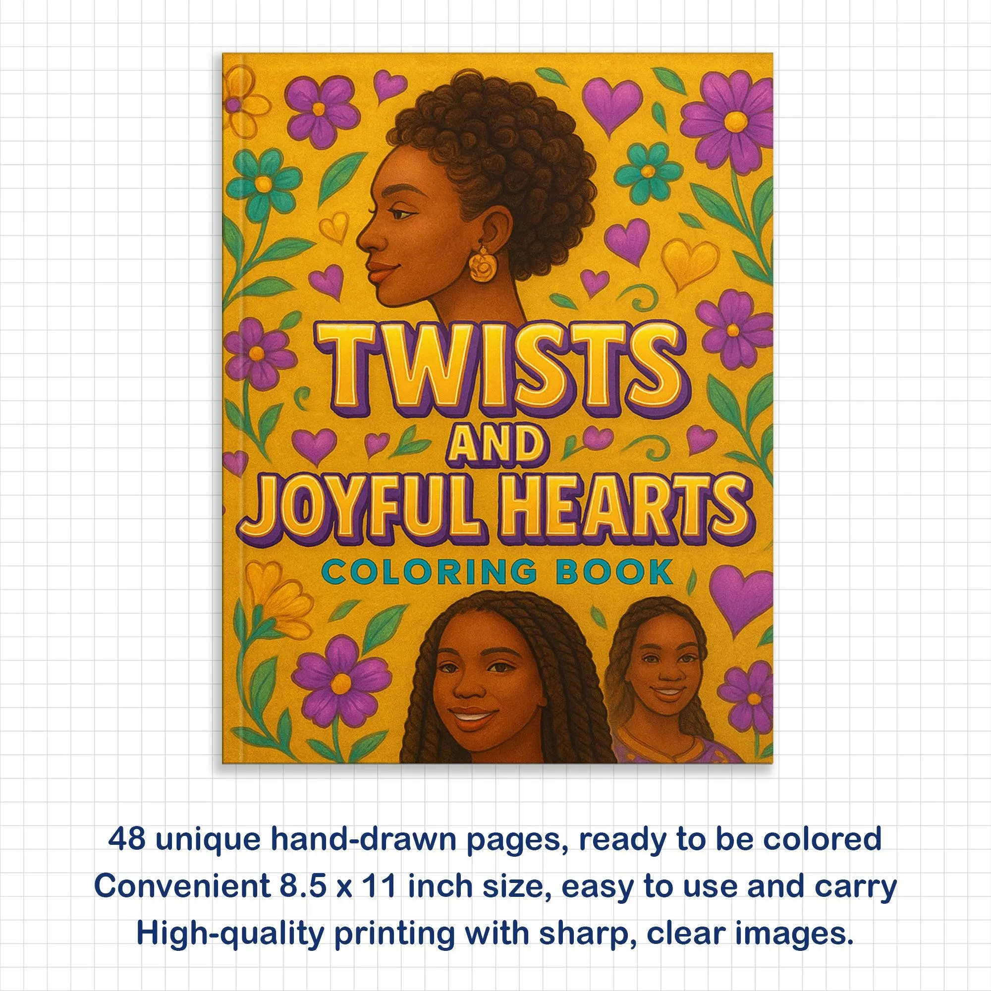 Twists and Joyful Hearts – 48 Pages – Whimsical Heart Patterns and Uplifting Designs – For All Ages - image 3