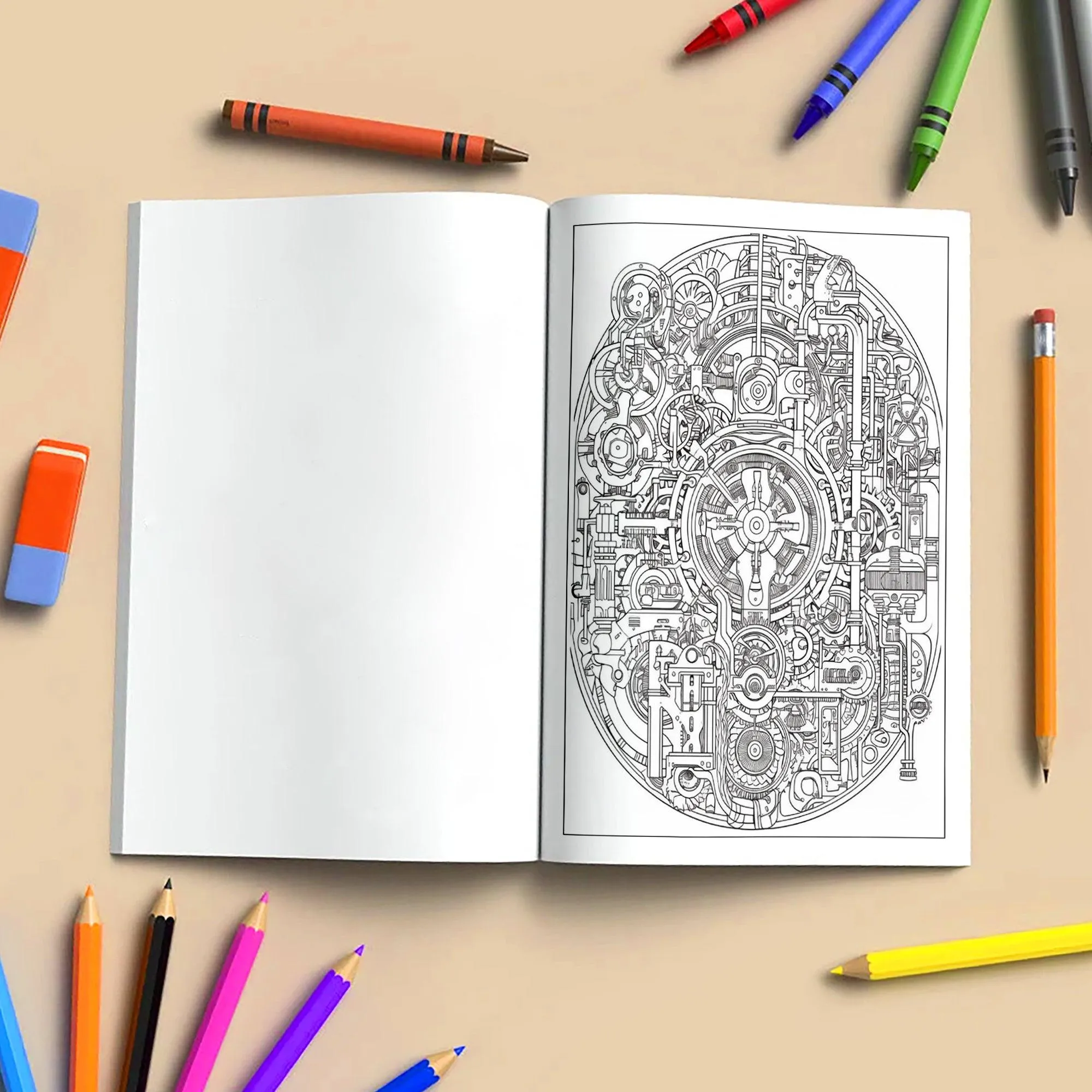Plumbing Patterns – Plumbing Mandala Coloring Pages – 48 Pages – Complex Pipework and Engineering Designs – For Adults - image 3