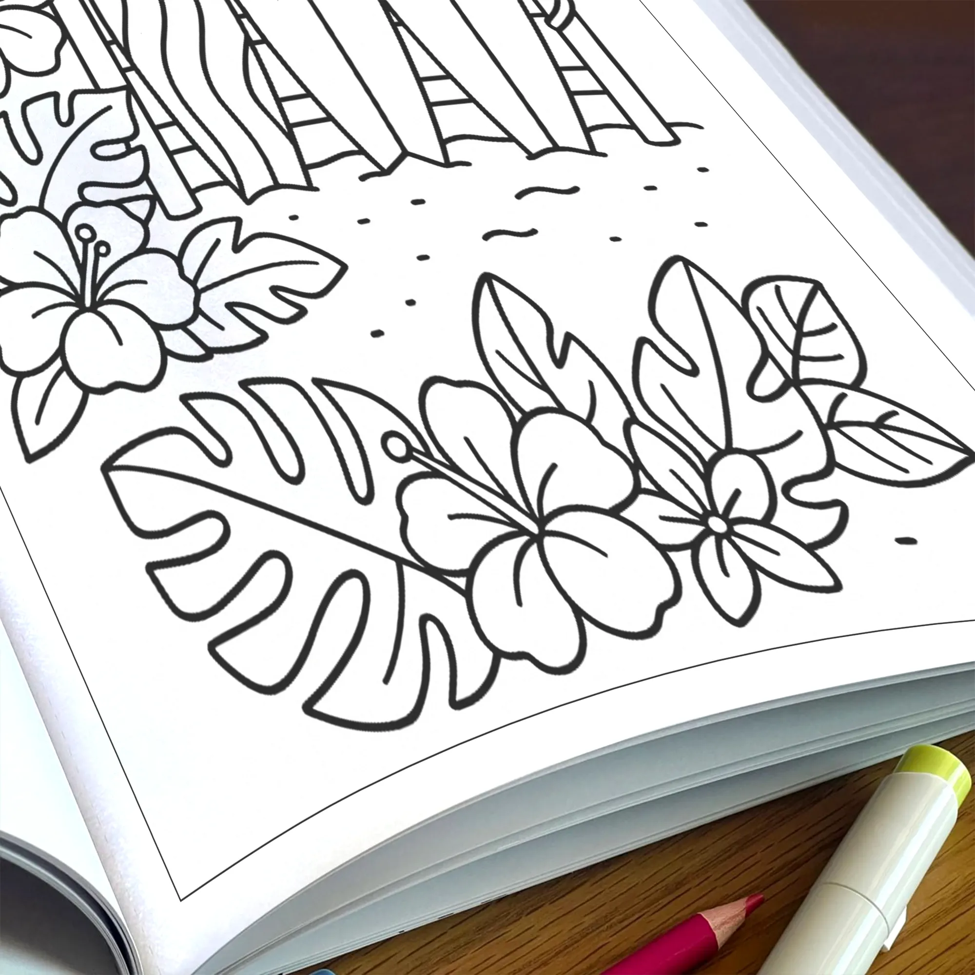 Tropical Surf Party Coloring Pages – 48 Fun Designs for Kids - image 6