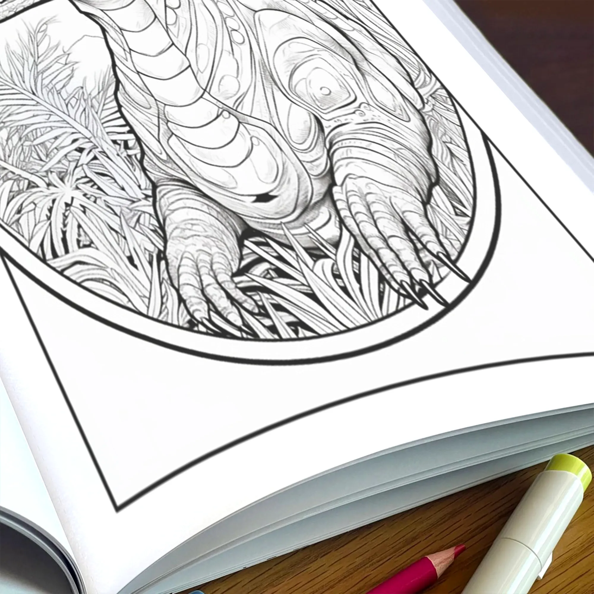 Dinosaur Mandala Adventure Coloring Pages – 48 Unique Dinosaur Designs for Kids & Adults - image 5