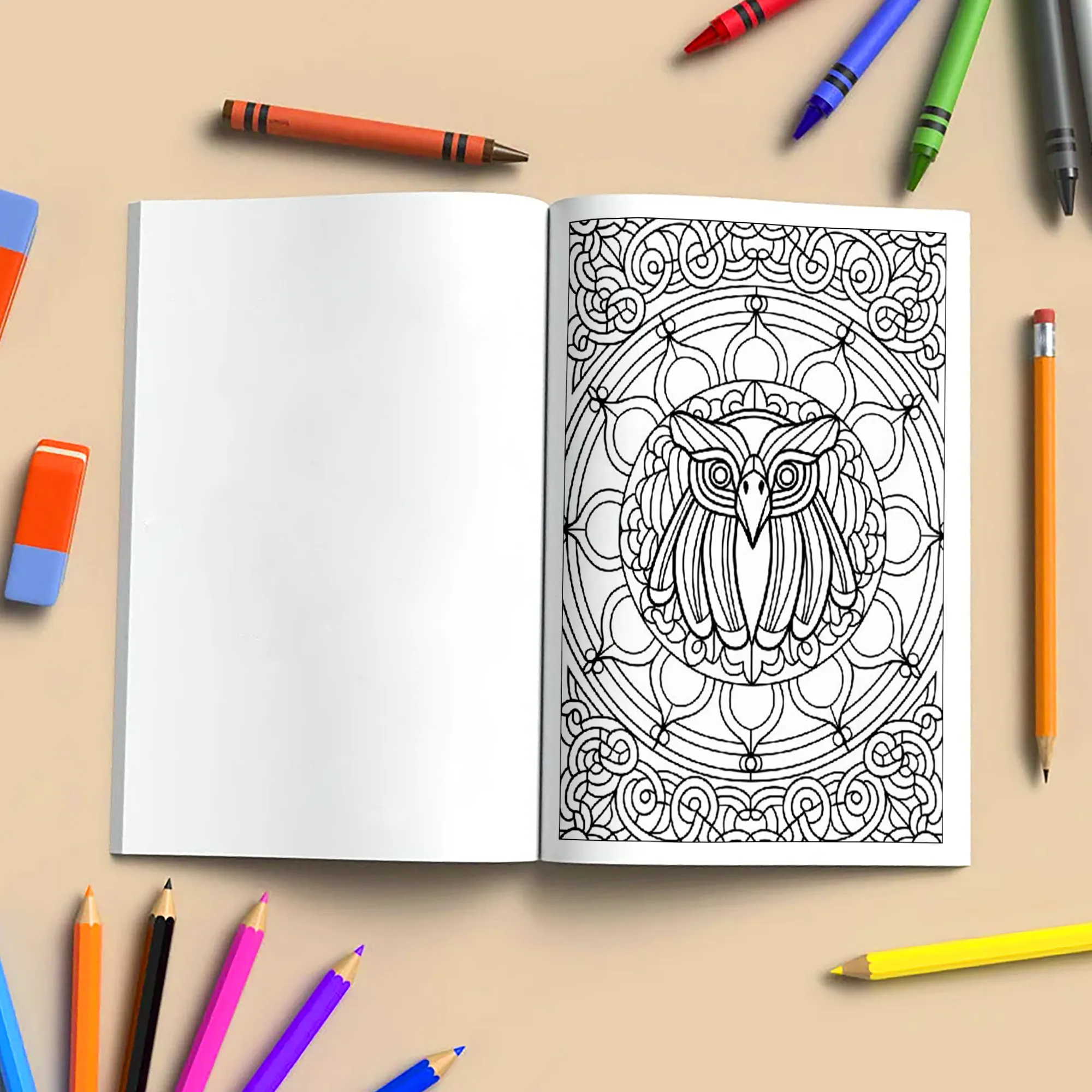 Stained Glass Mandala Wonders – Mandala Coloring Pages – 48 Pages – Bold, Intricate, Glass-Inspired Patterns – For Adults - image 4