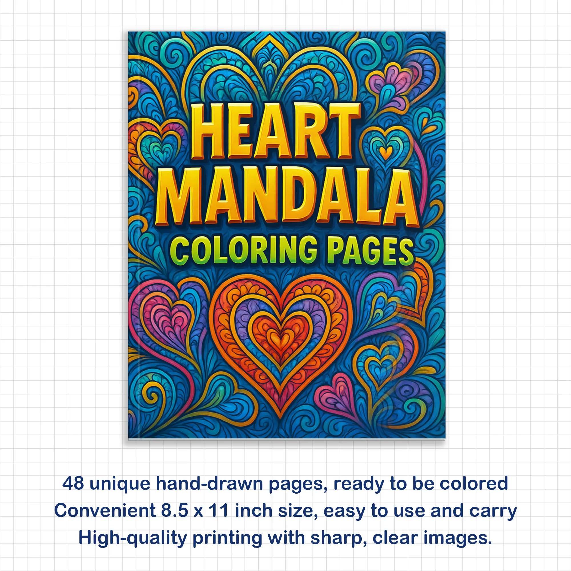 Heart Mandala Coloring Pages – 48 Intricate Love-Themed Designs for Adults - image 2